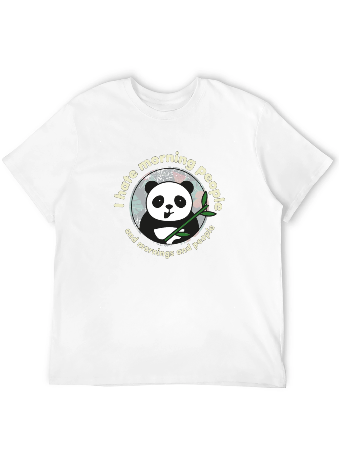 I Hate Morning People Panda T-Shirt