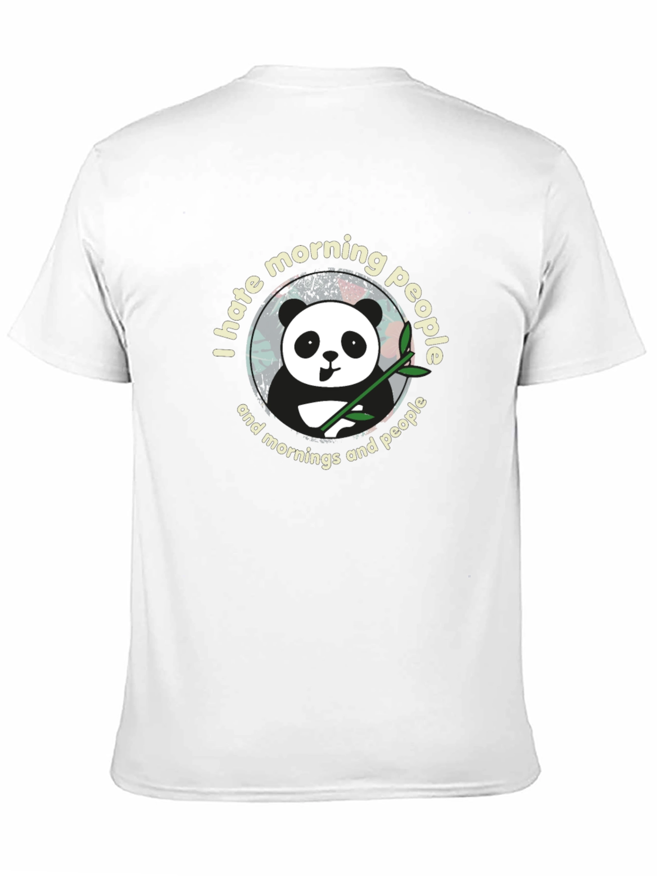 I Hate Morning People Panda T-Shirt