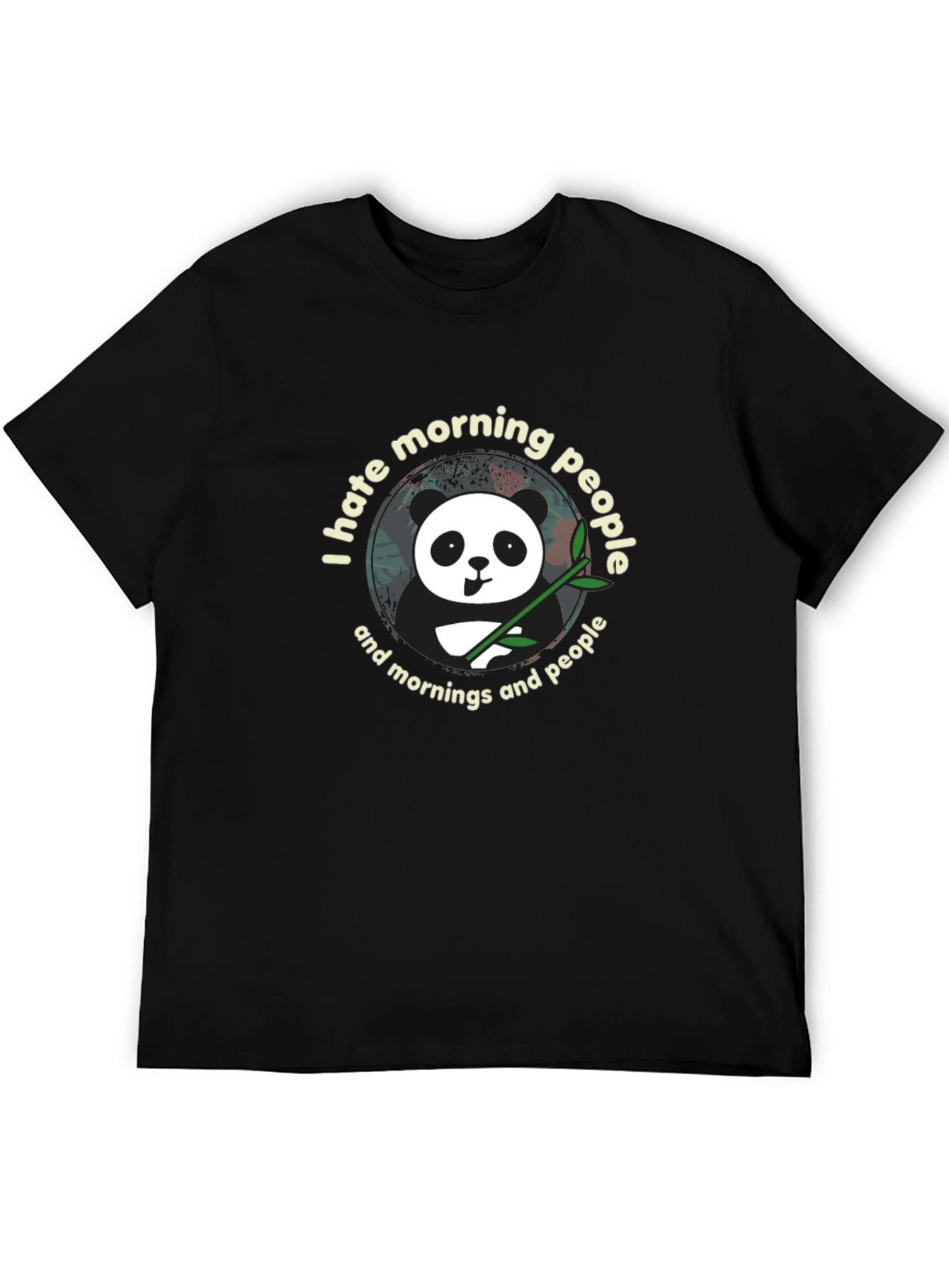 I Hate Morning People Panda T-Shirt