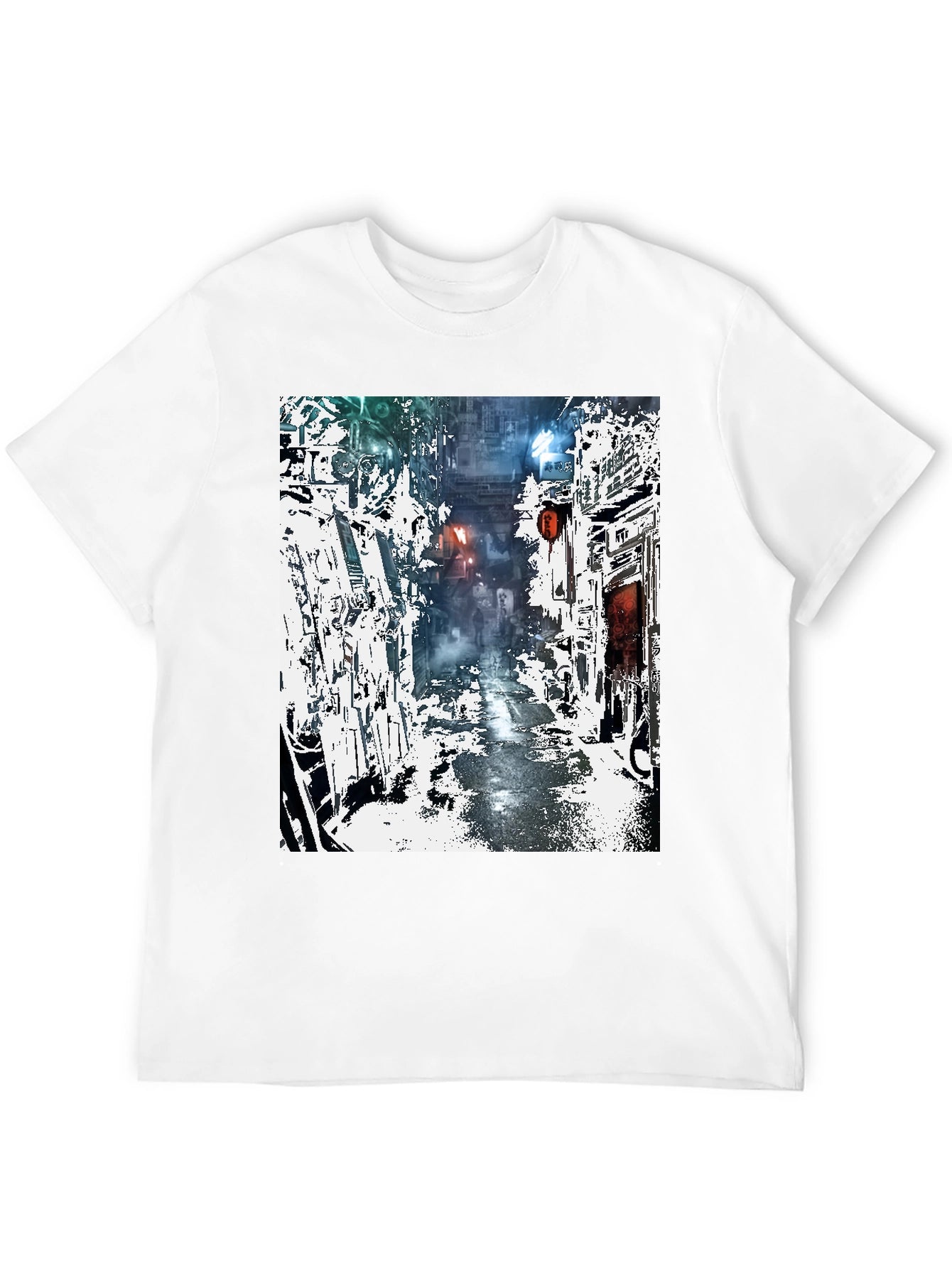 Cyberpunk Alley T-Shirt - Urban Streetwear