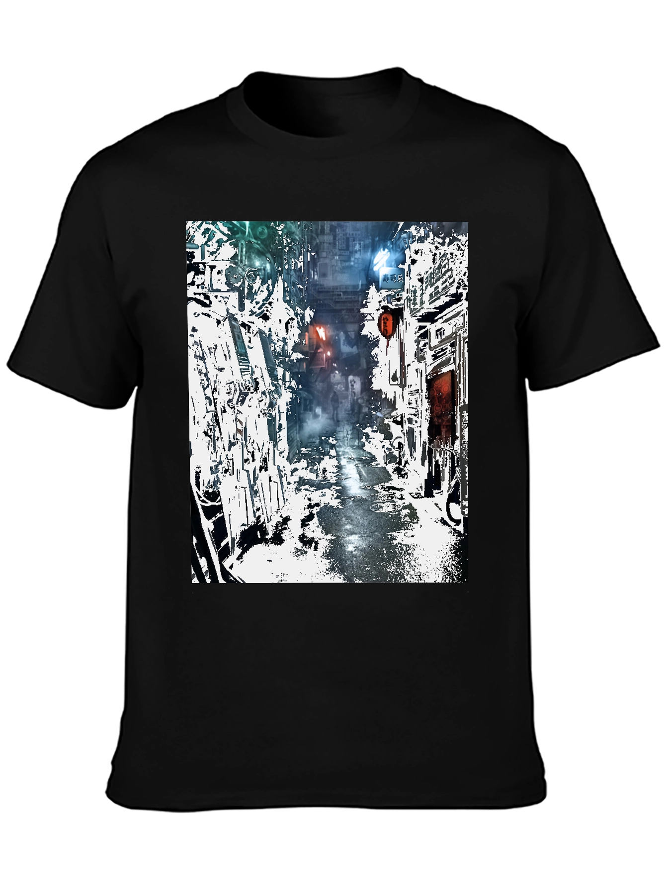 Cyberpunk Alley T-Shirt - Urban Streetwear
