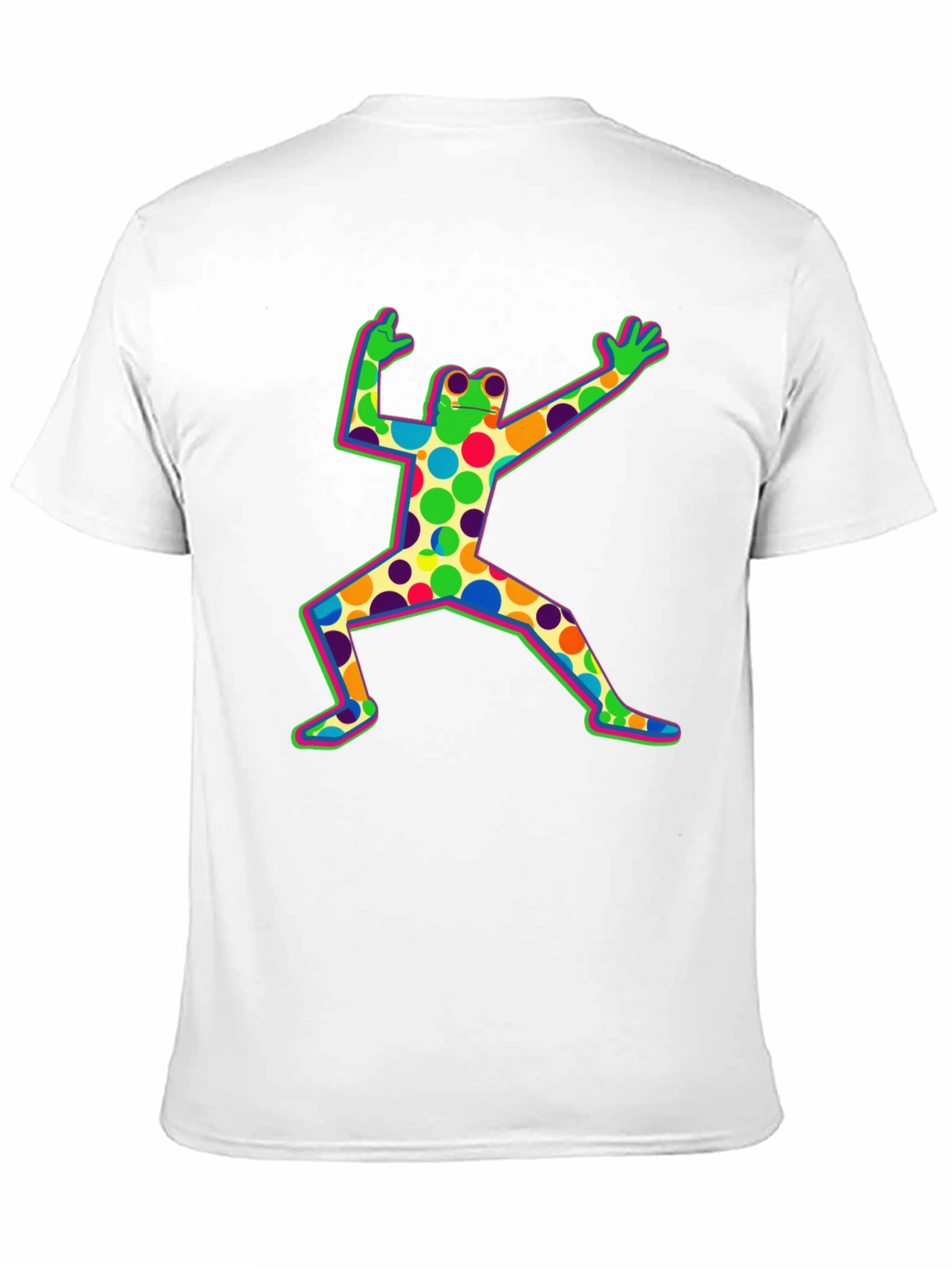 Funky Frog Graphic Tee - Black Cotton Shirt