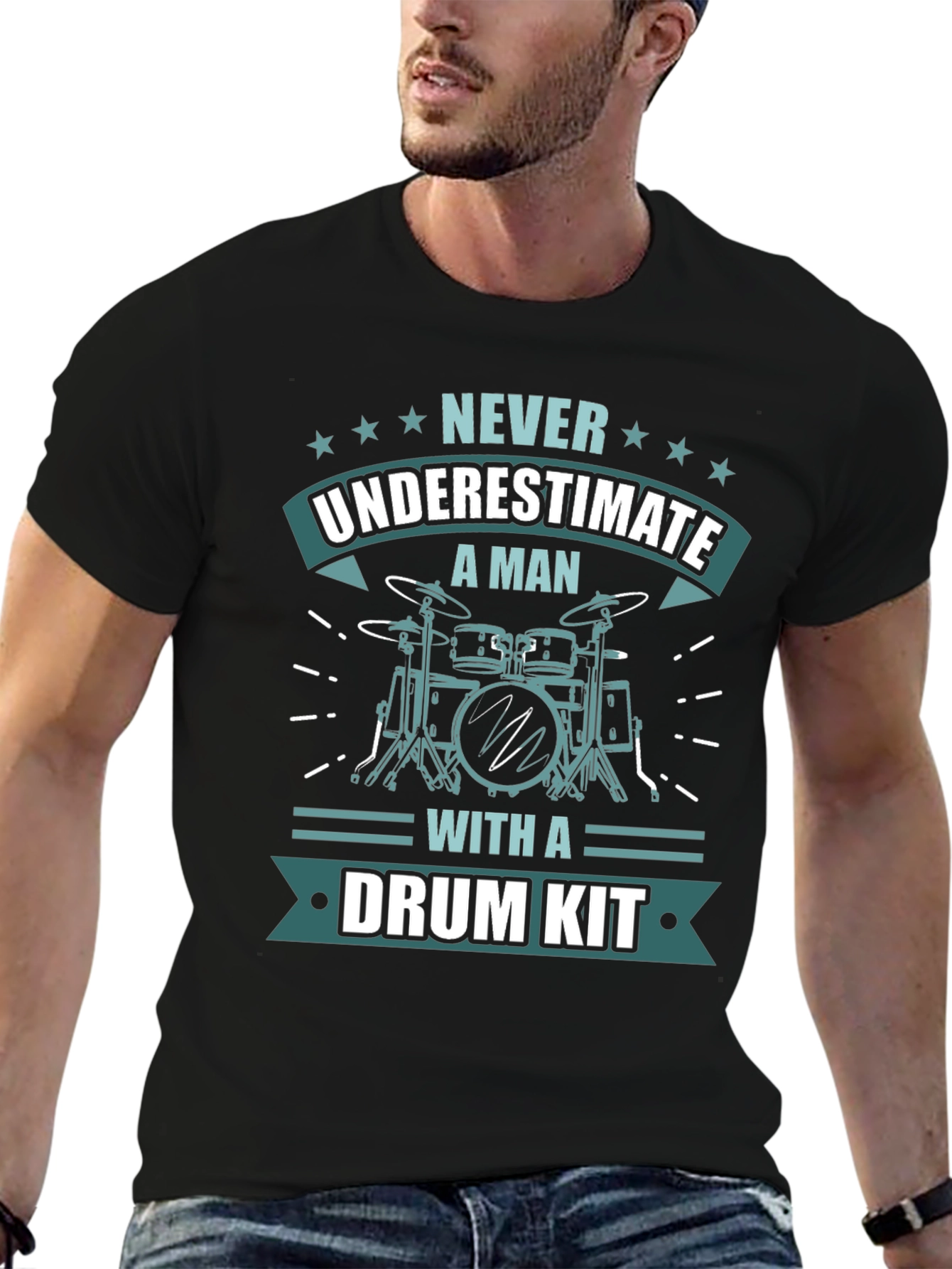 Never Underestimate Drum Kit T-Shirt