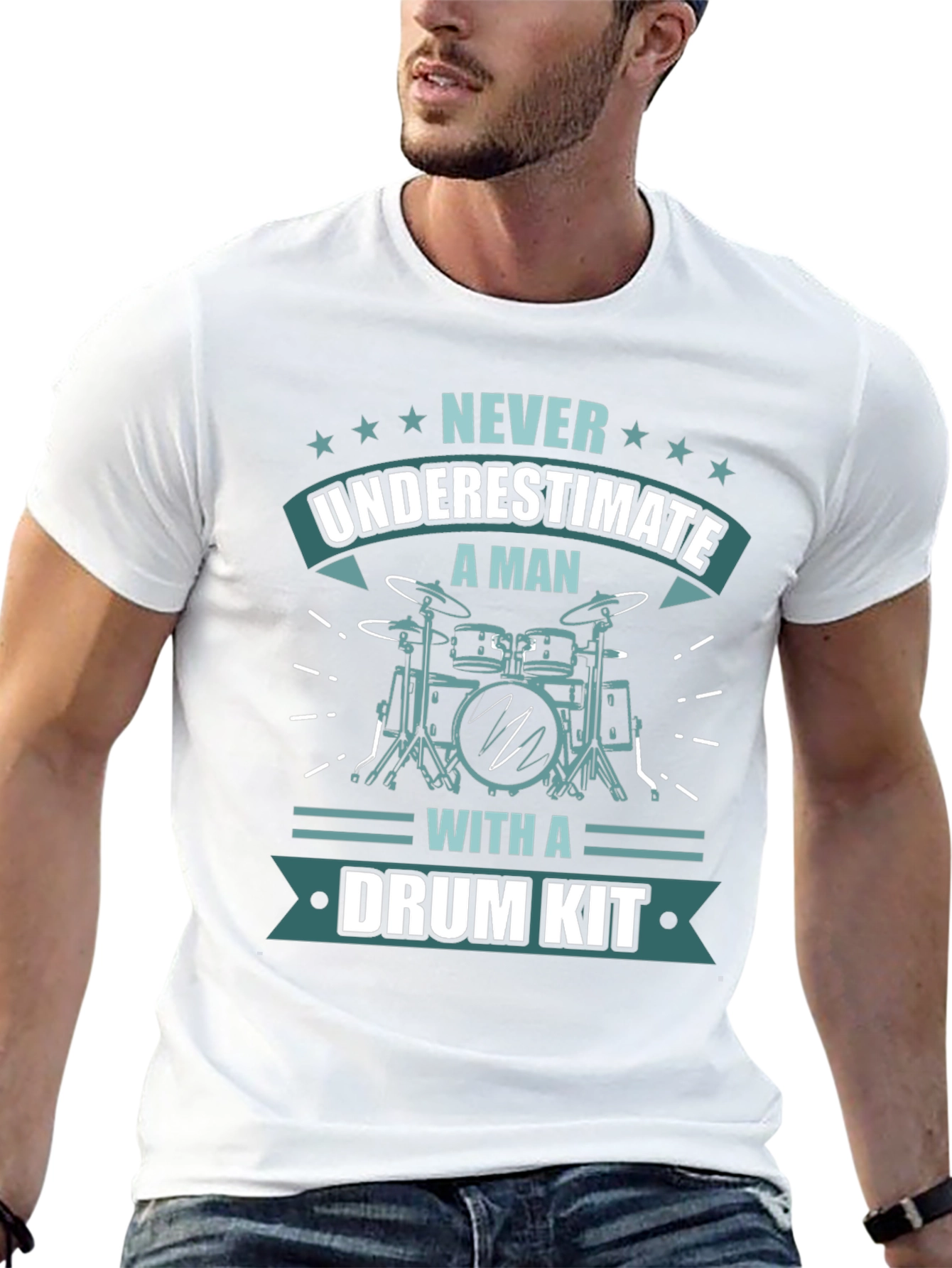 Never Underestimate Drum Kit T-Shirt