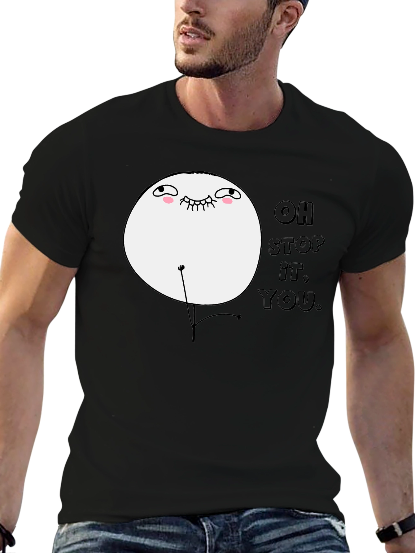 Oh Stop It You Meme Black T-Shirt