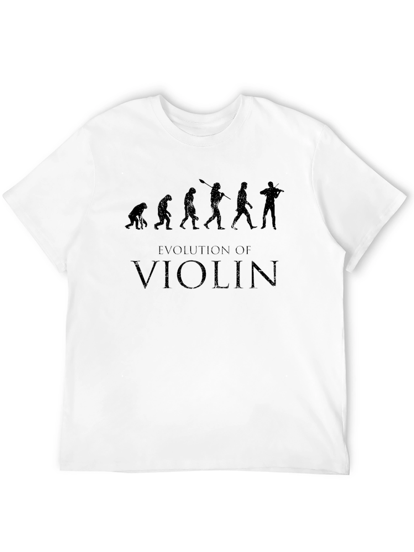 Evolution of Violin Black Graphic Tee