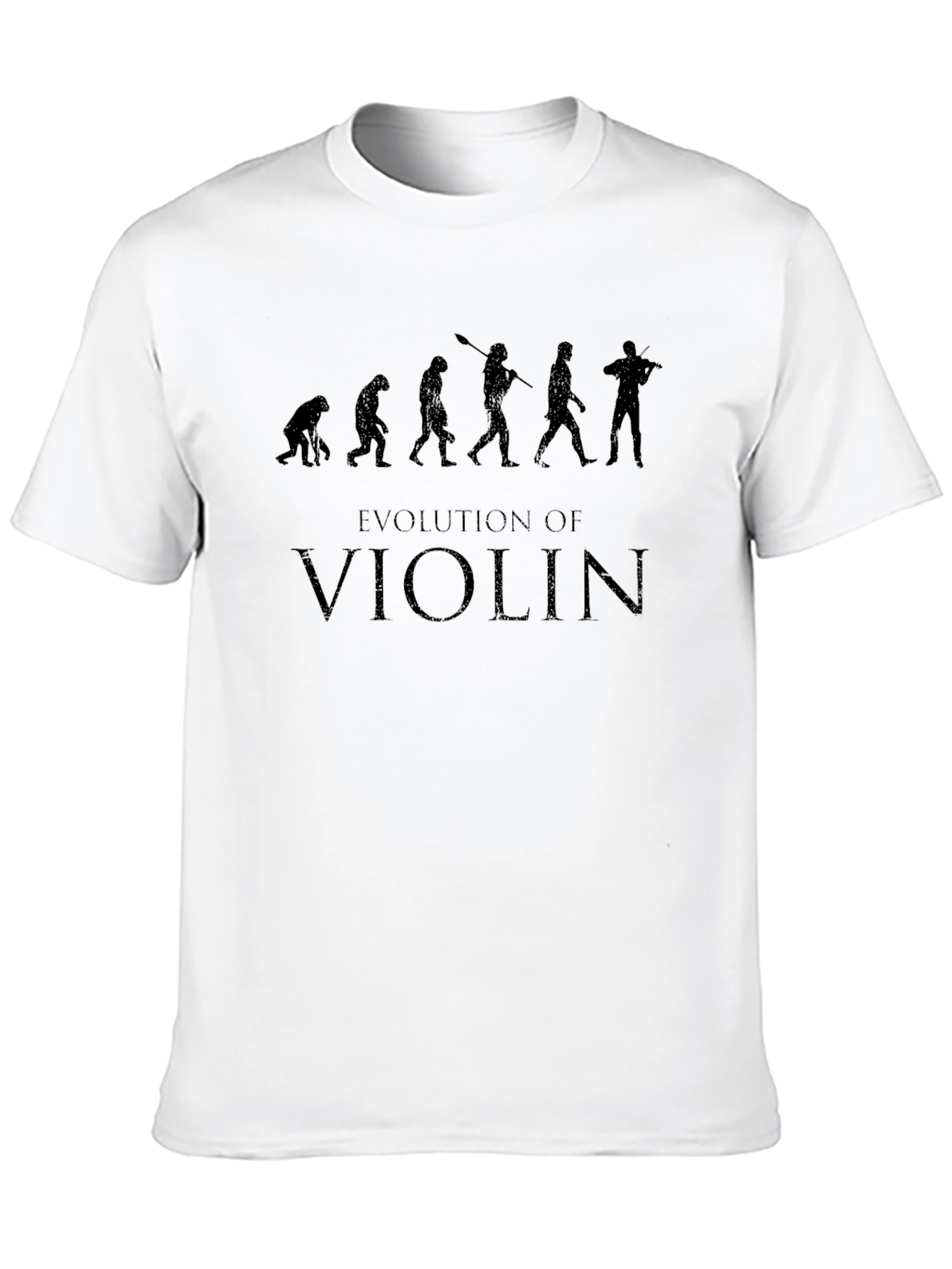 Evolution of Violin Black Graphic Tee