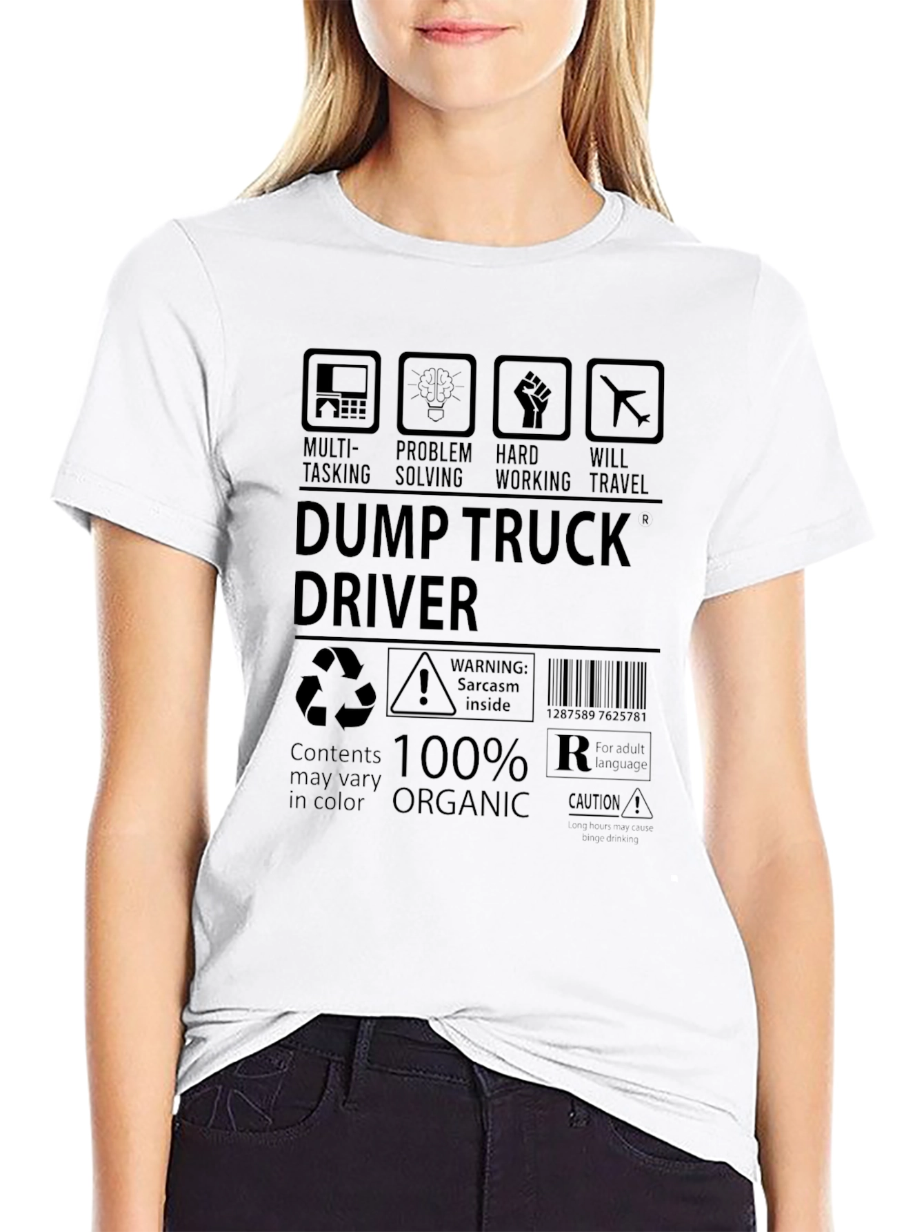 Dump Truck Driver T-Shirt - 100% Organic