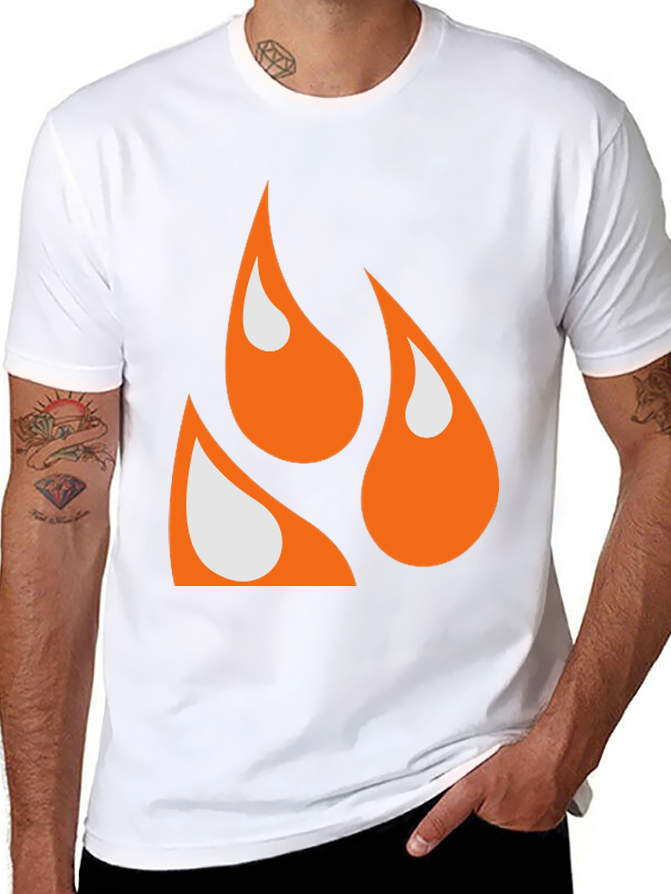 Flame Graphic T-Shirt - Bold Design Casual Wear