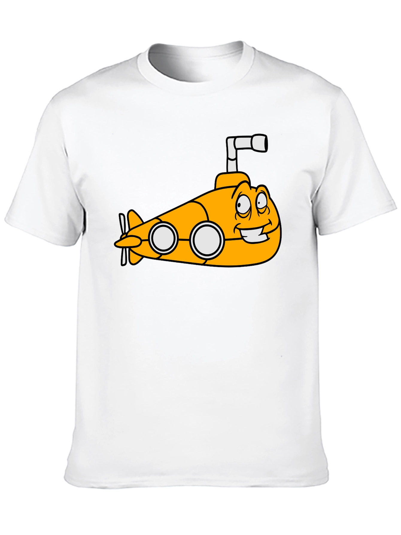 Yellow Submarine Cartoon Graphic T-Shirt