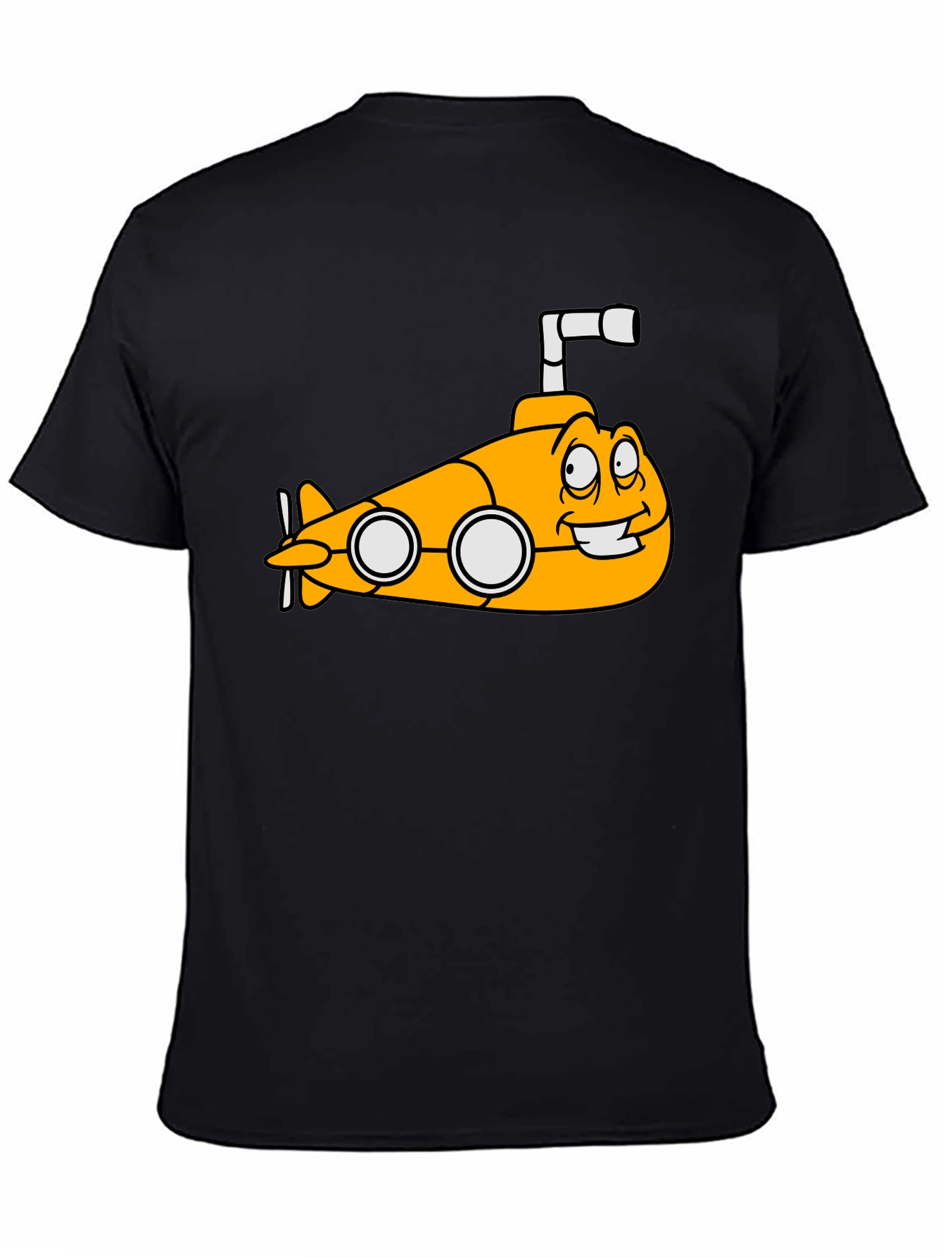 Yellow Submarine Cartoon Graphic T-Shirt