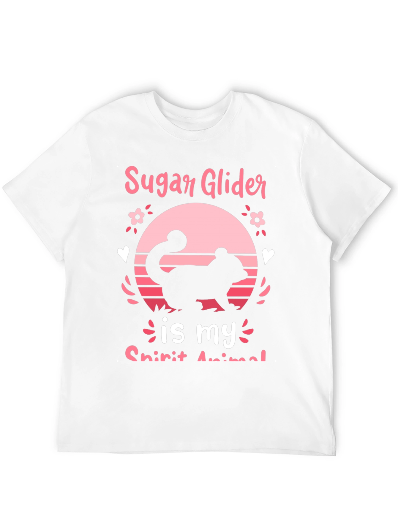 Sugar Glider Spirit Animal Black Graphic Tee