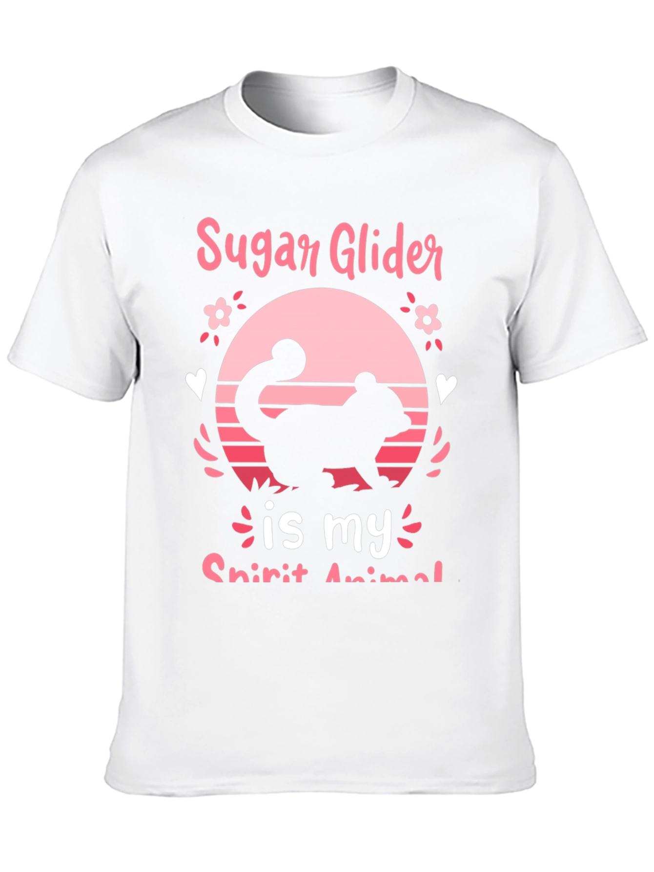 Sugar Glider Spirit Animal Black Graphic Tee