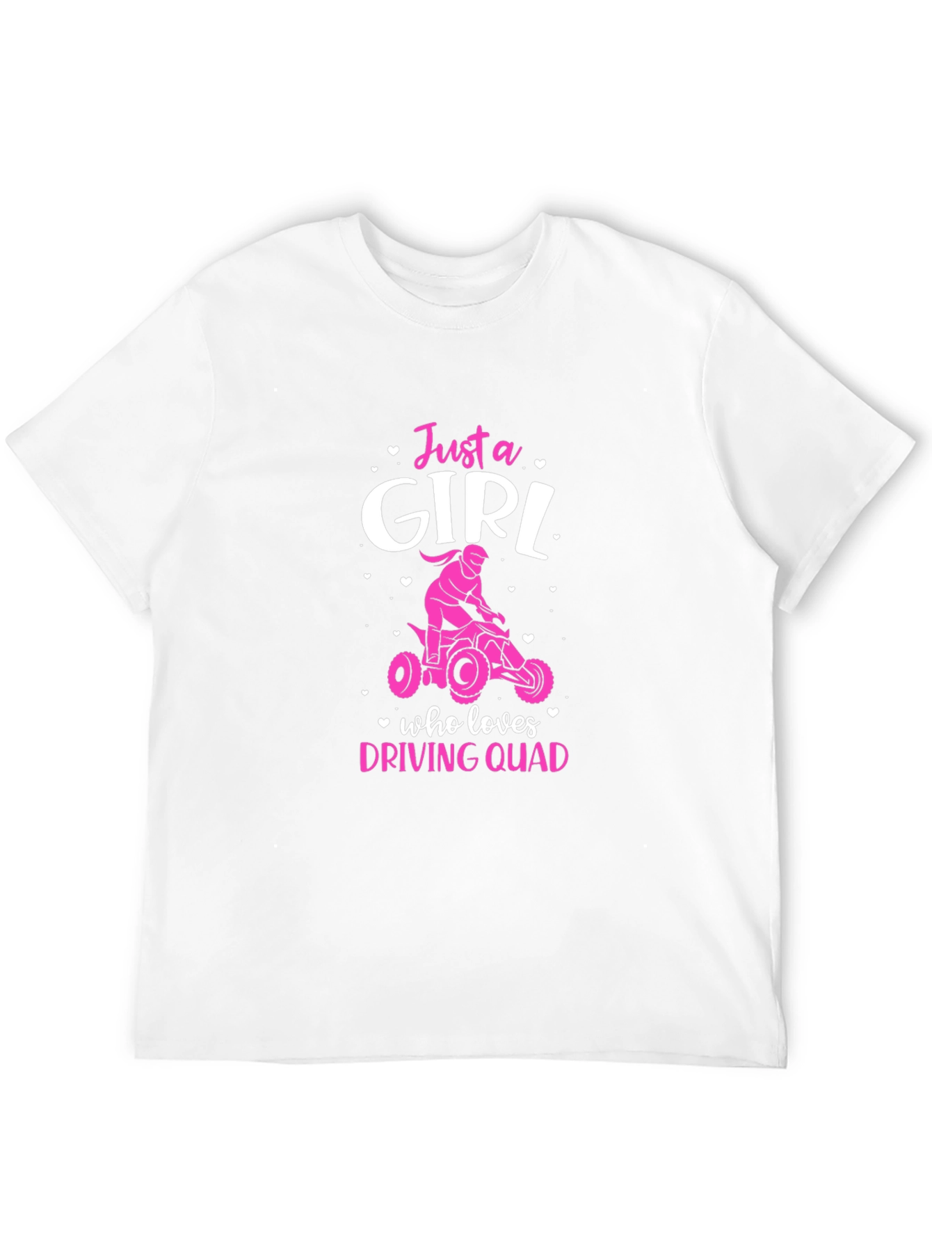 Just a Girl Who Loves Driving Quad T-Shirt
