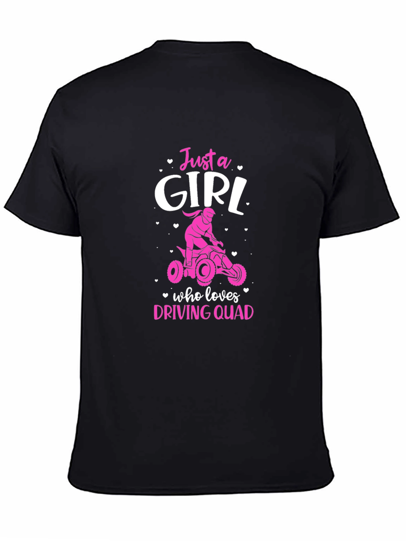 Just a Girl Who Loves Driving Quad T-Shirt