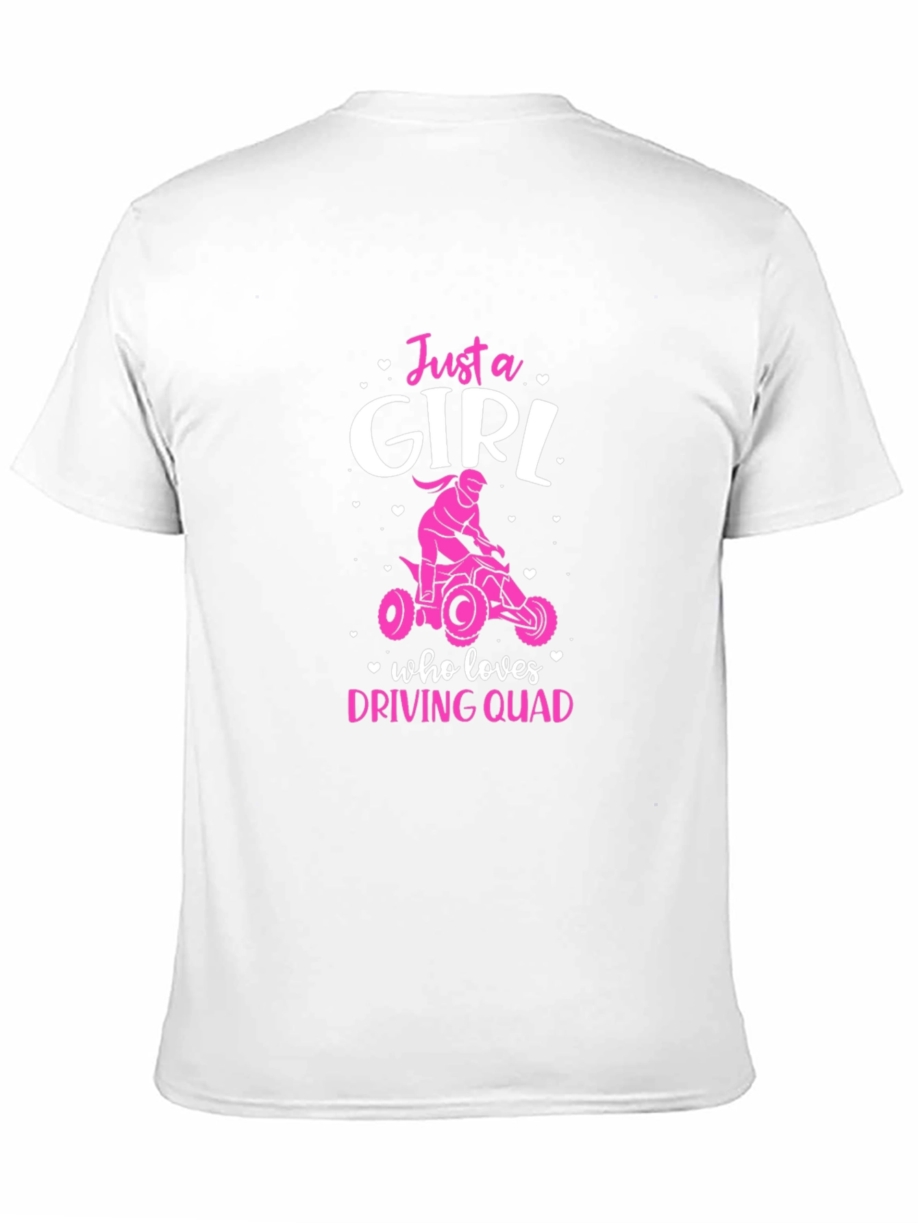 Just a Girl Who Loves Driving Quad T-Shirt