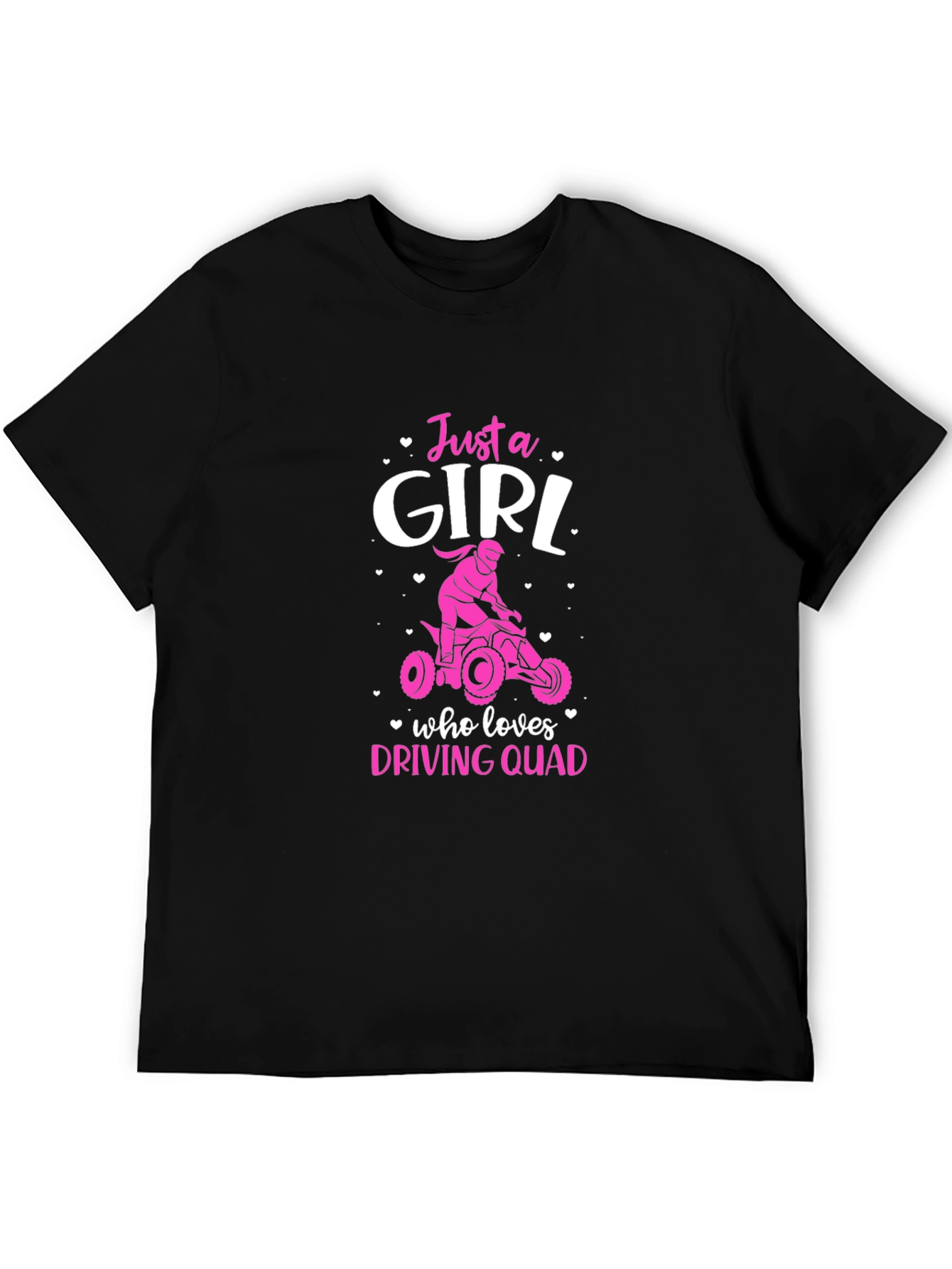 Just a Girl Who Loves Driving Quad T-Shirt