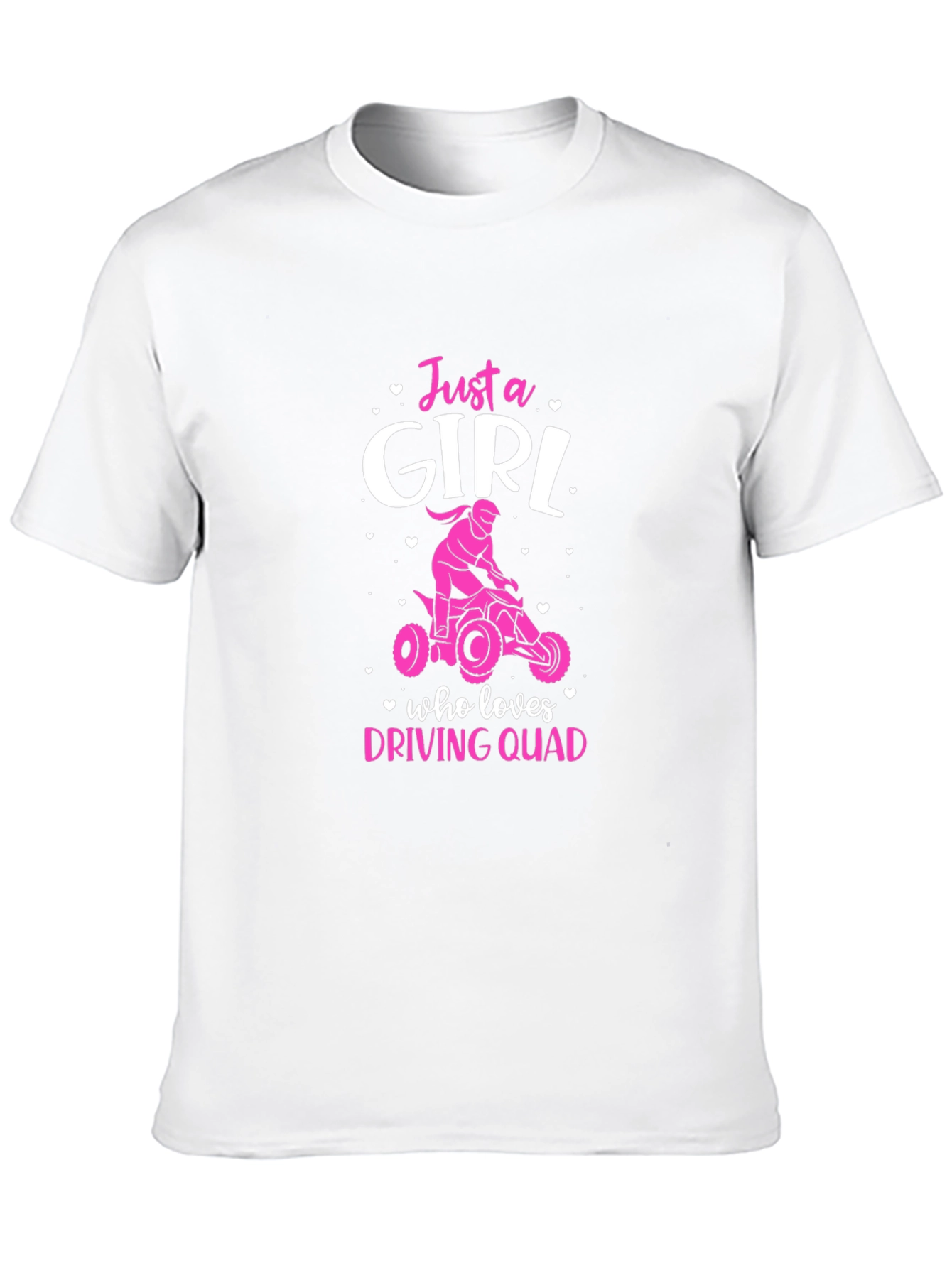 Just a Girl Who Loves Driving Quad T-Shirt