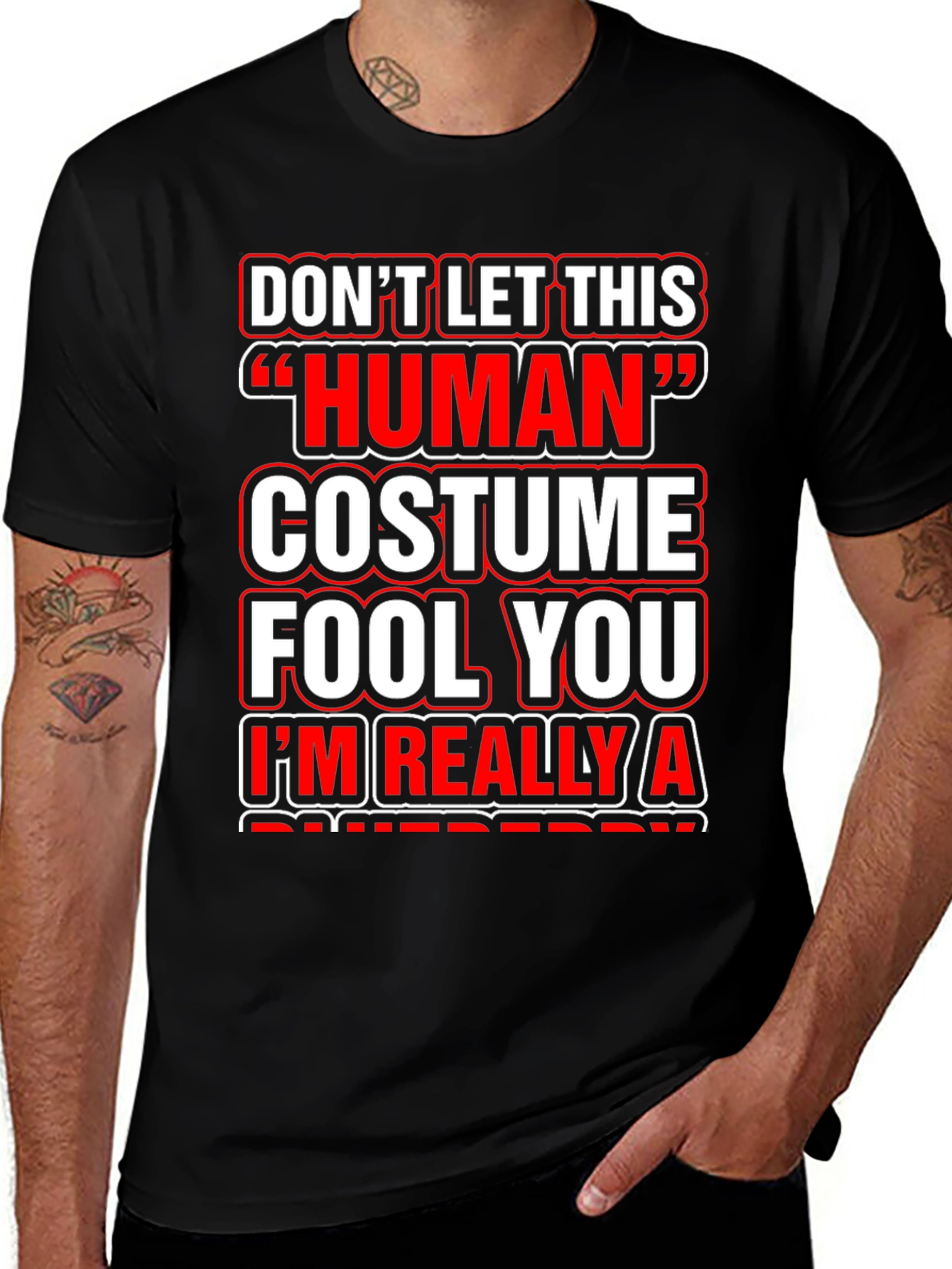 Funny Human Costume T-Shirt