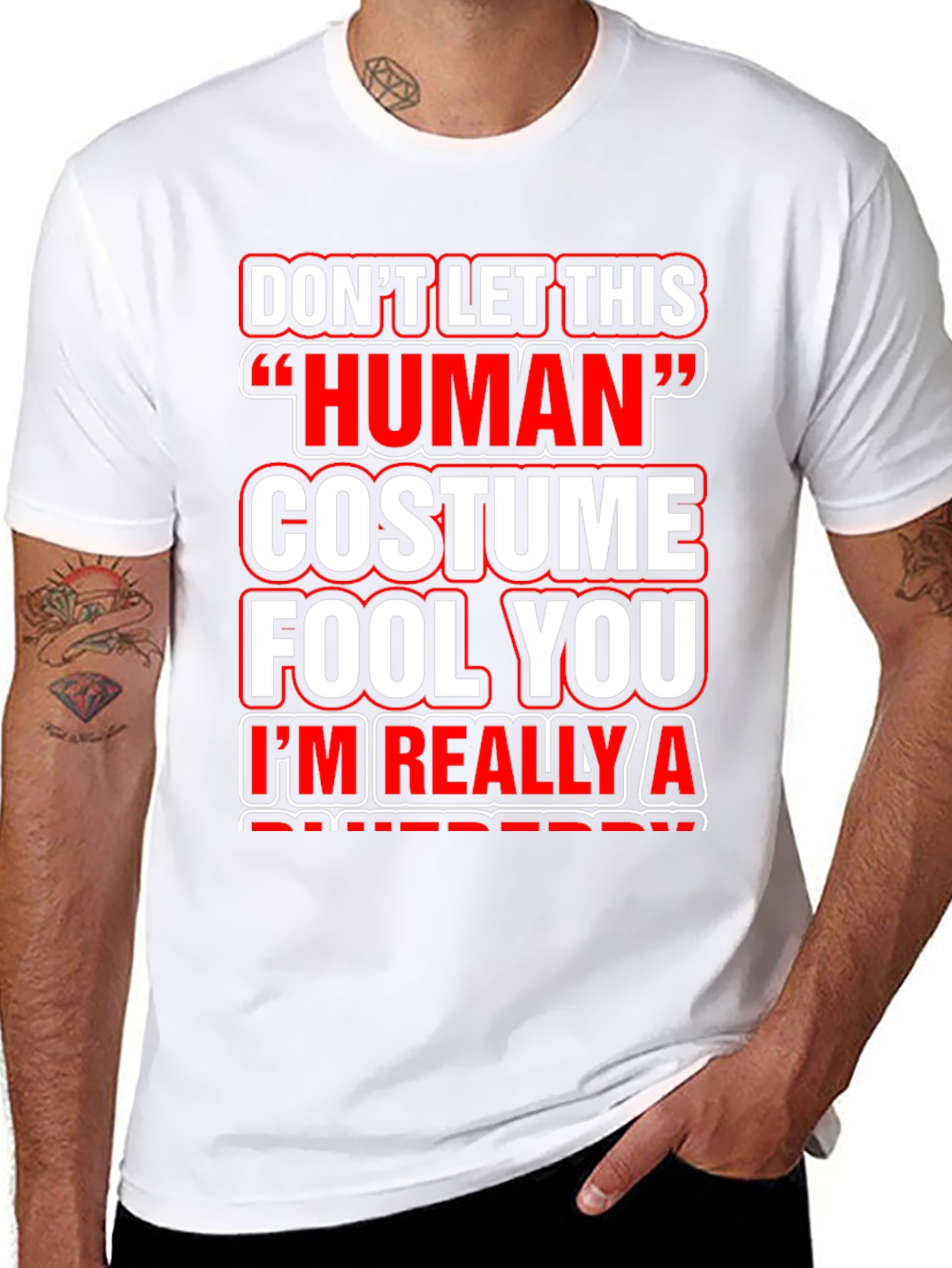 Funny Human Costume T-Shirt