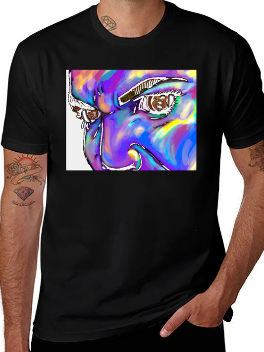 Abstract Eye Graphic Tee - Unique Art Design