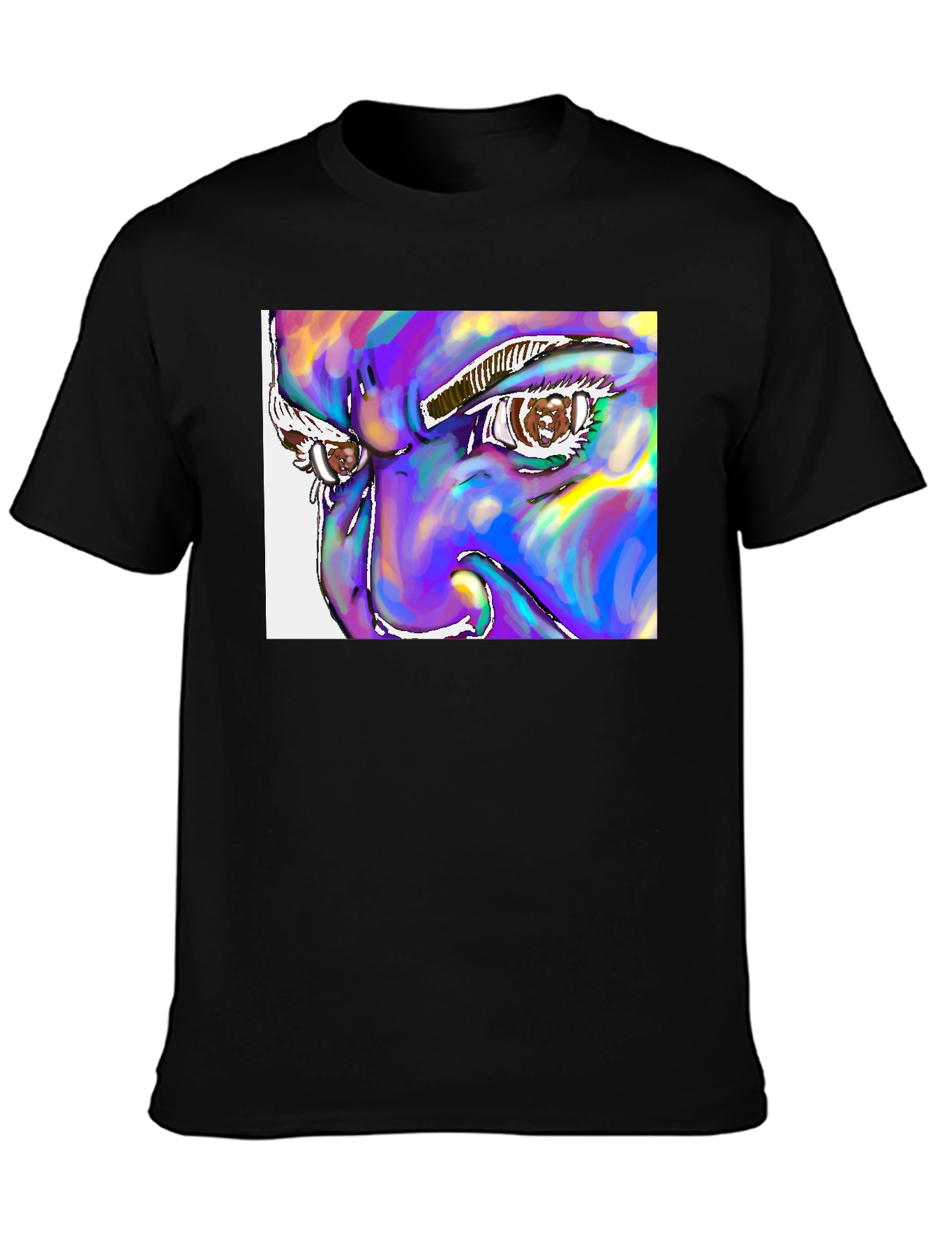 Abstract Eye Graphic Tee - Unique Art Design