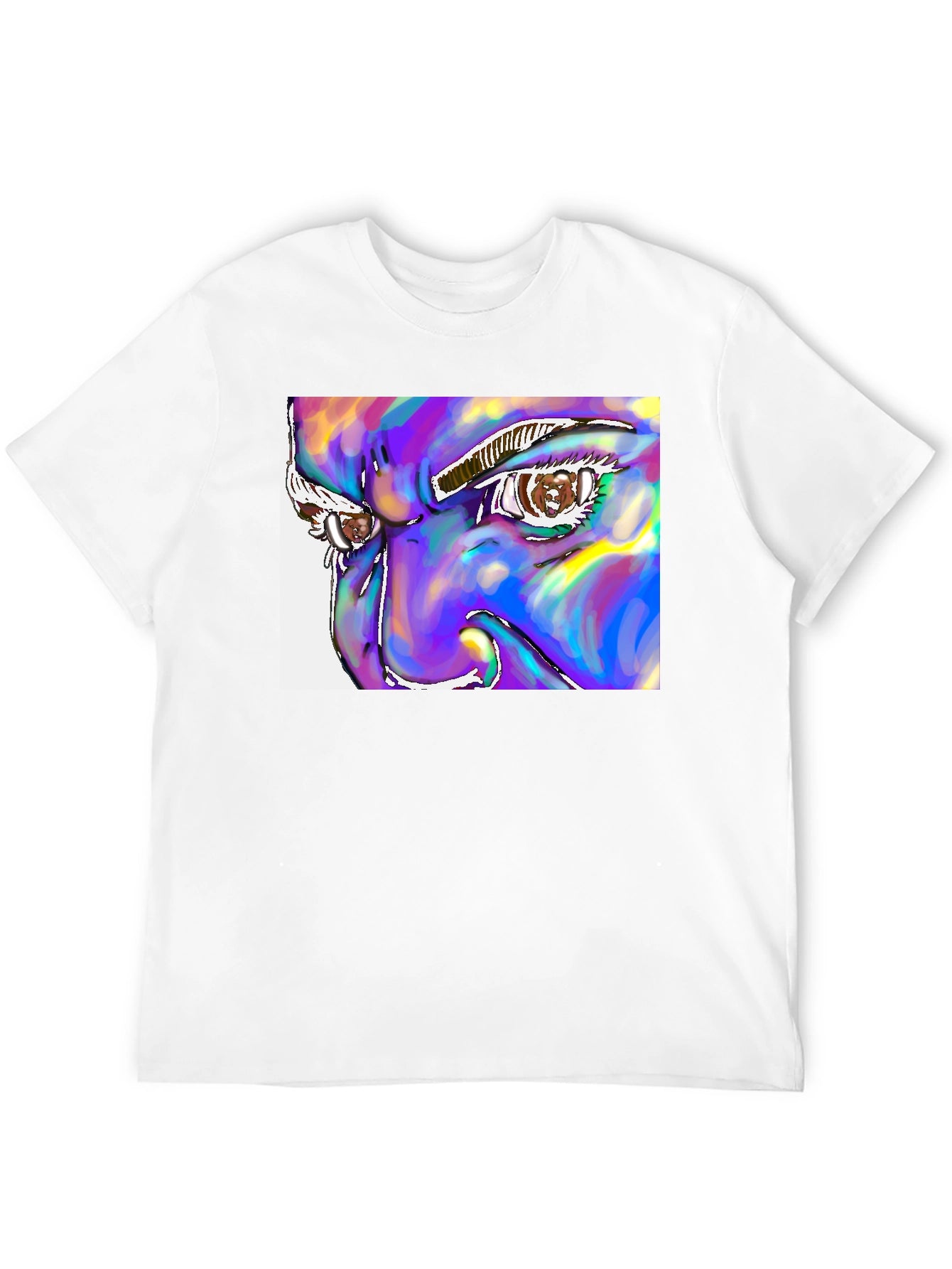Abstract Eye Graphic Tee - Unique Art Design