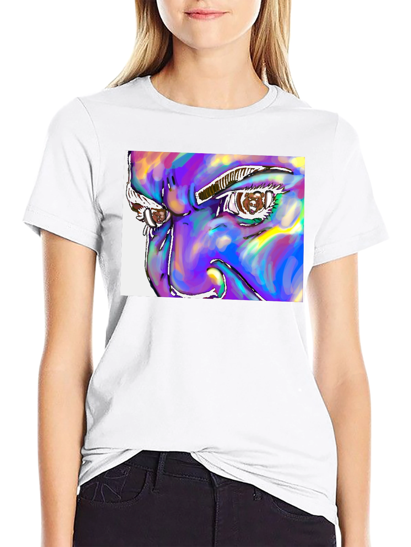 Abstract Eye Graphic Tee - Unique Art Design