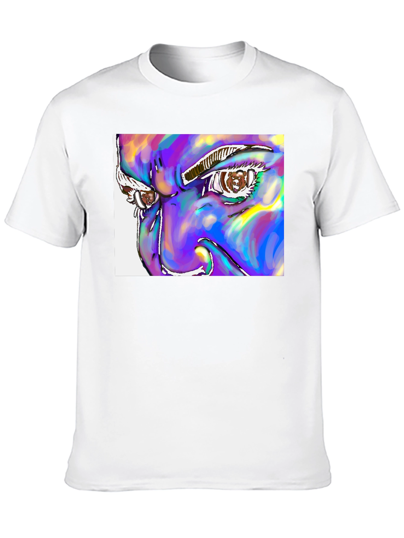 Abstract Eye Graphic Tee - Unique Art Design