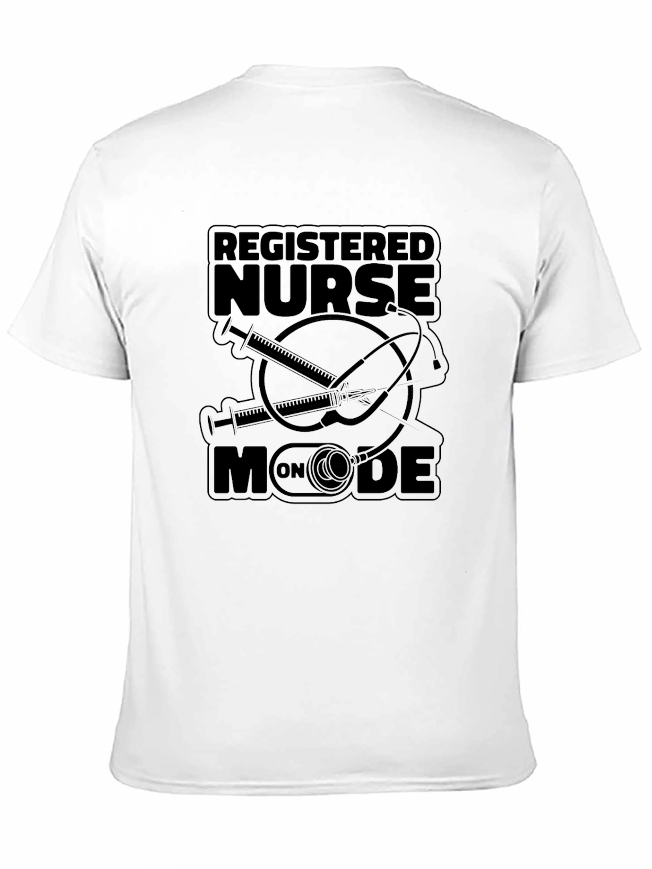 Registered Nurse Mode On Black T-Shirt