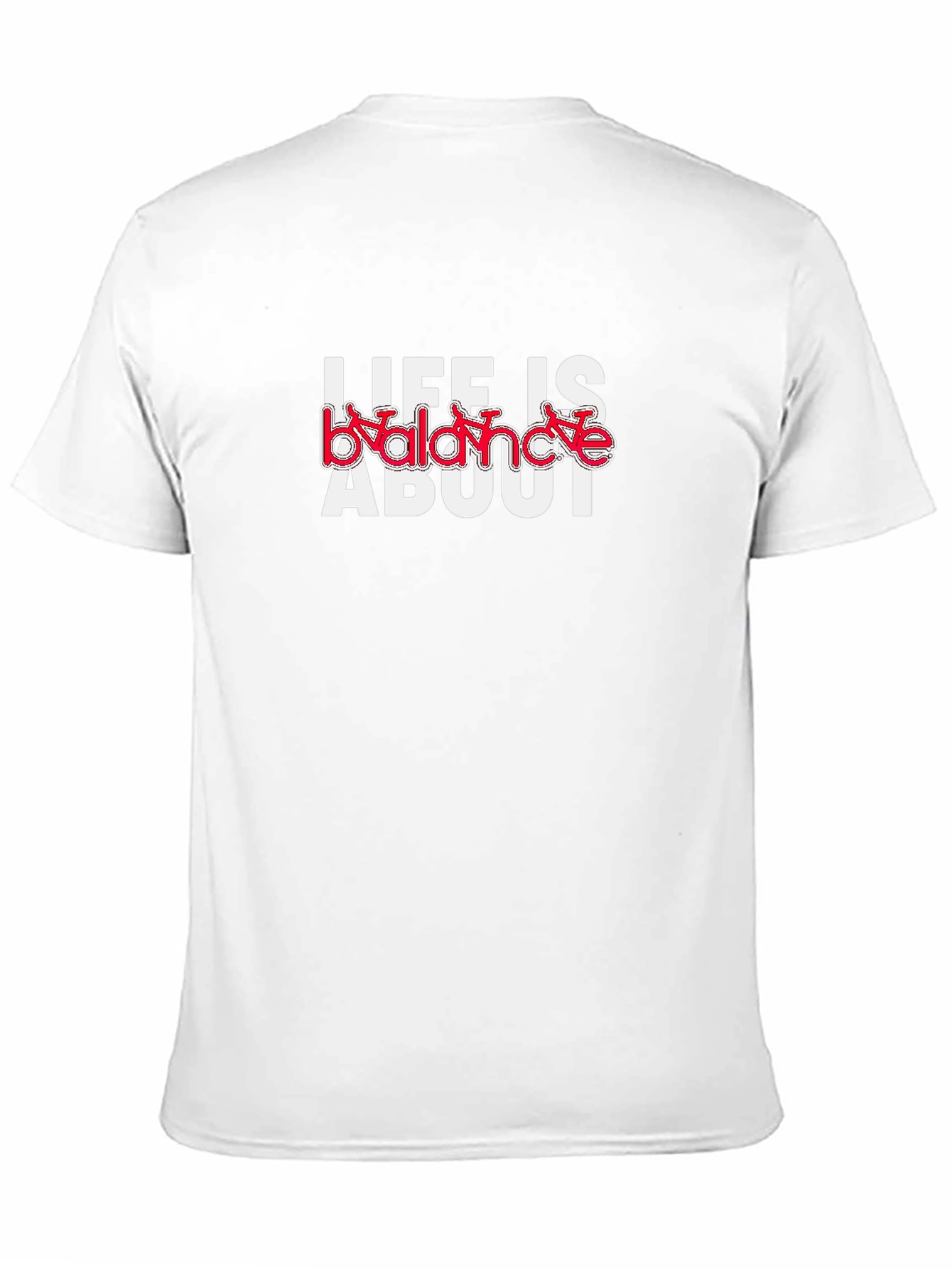 Life is About Balance Graphic Tee - Black Cotton