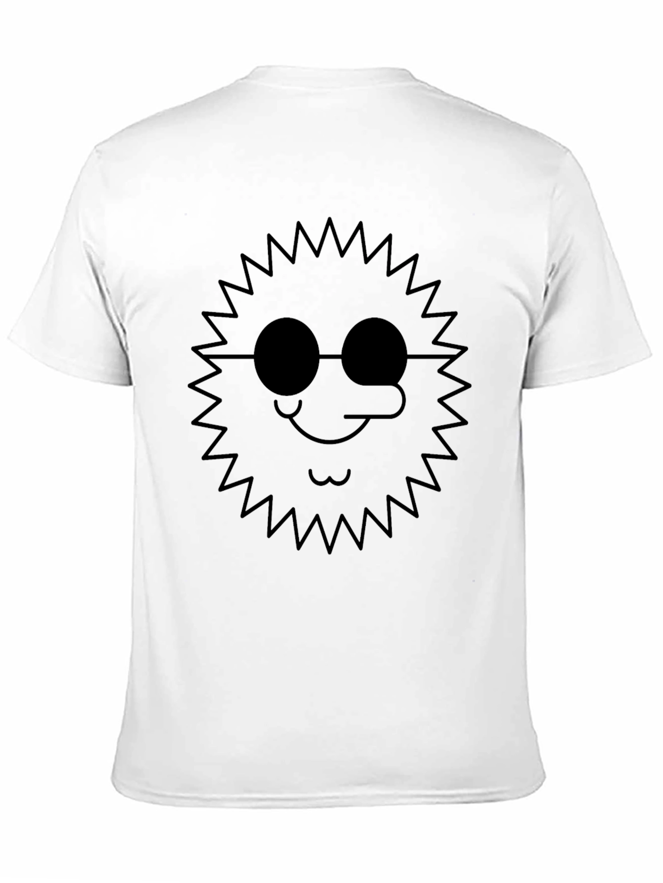Cool Sun Graphic Tee - Black Cotton T-Shirt