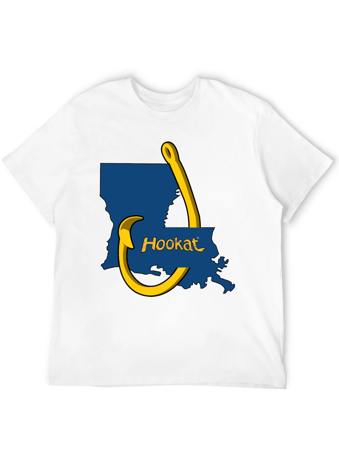 Hookat Louisiana Graphic Tee - Black Cotton T-Shirt