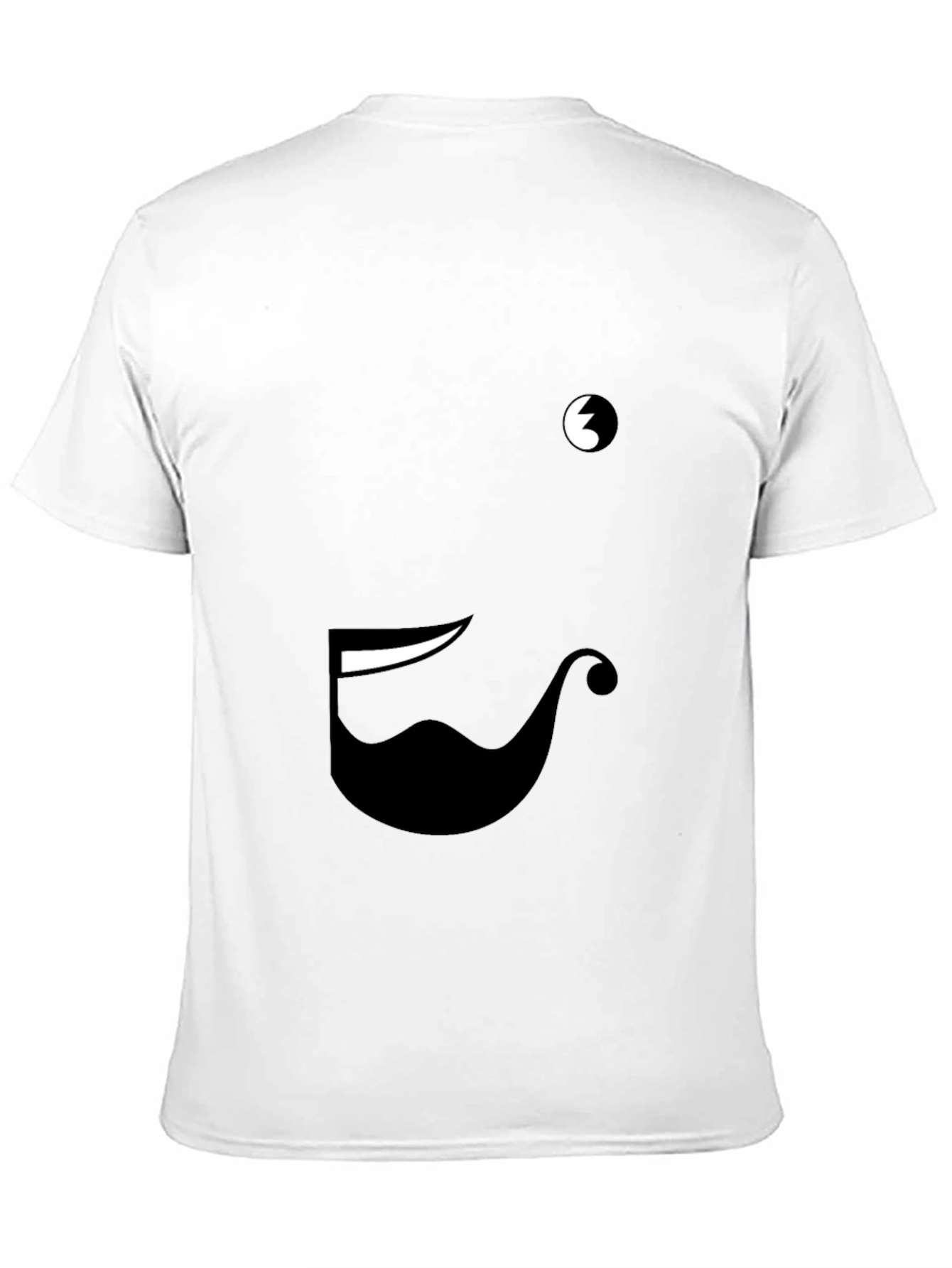 Funny Face Graphic Tee - Black Cotton Blend