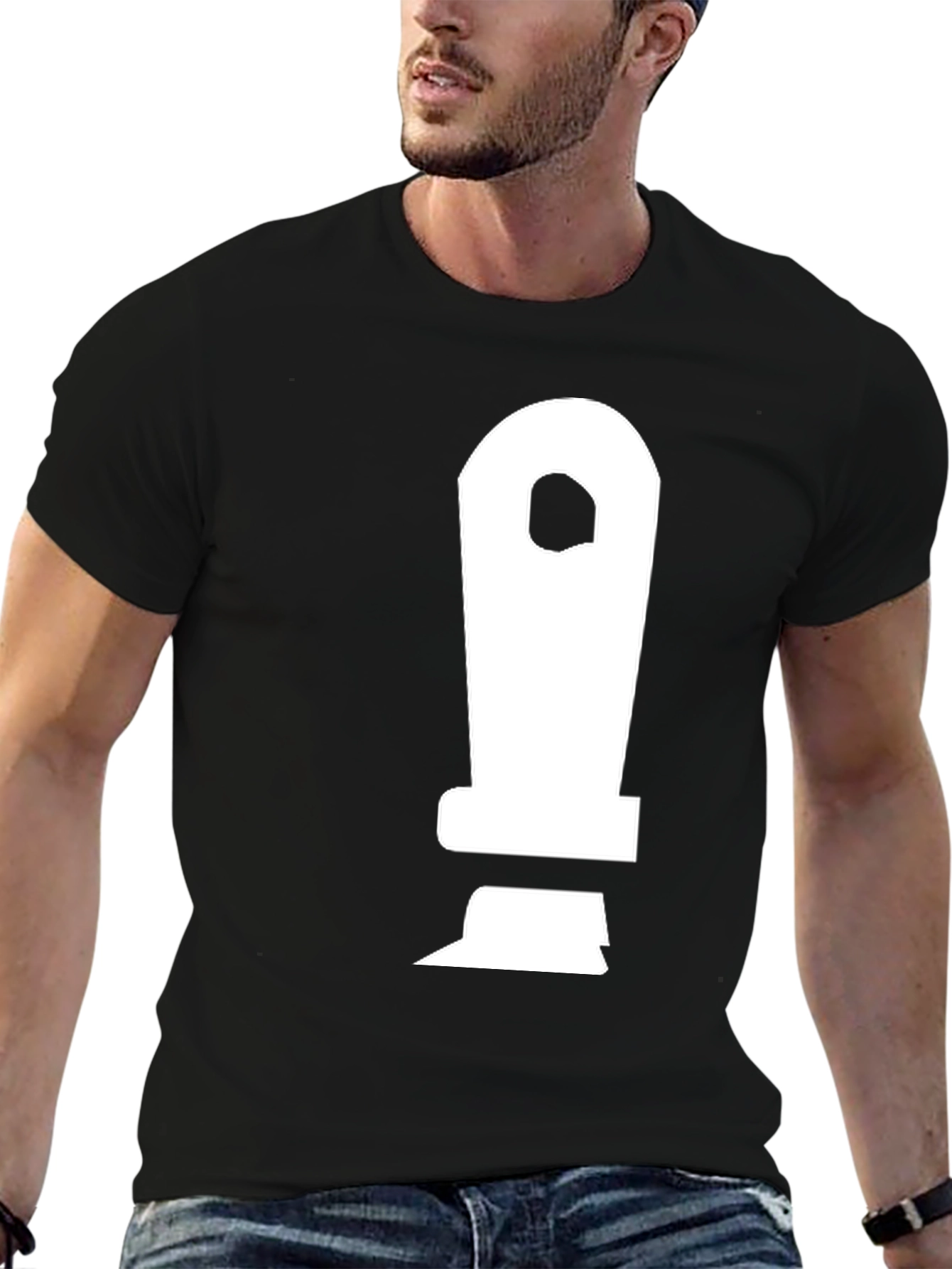 Minimalist Spatula Graphic Tee - Black