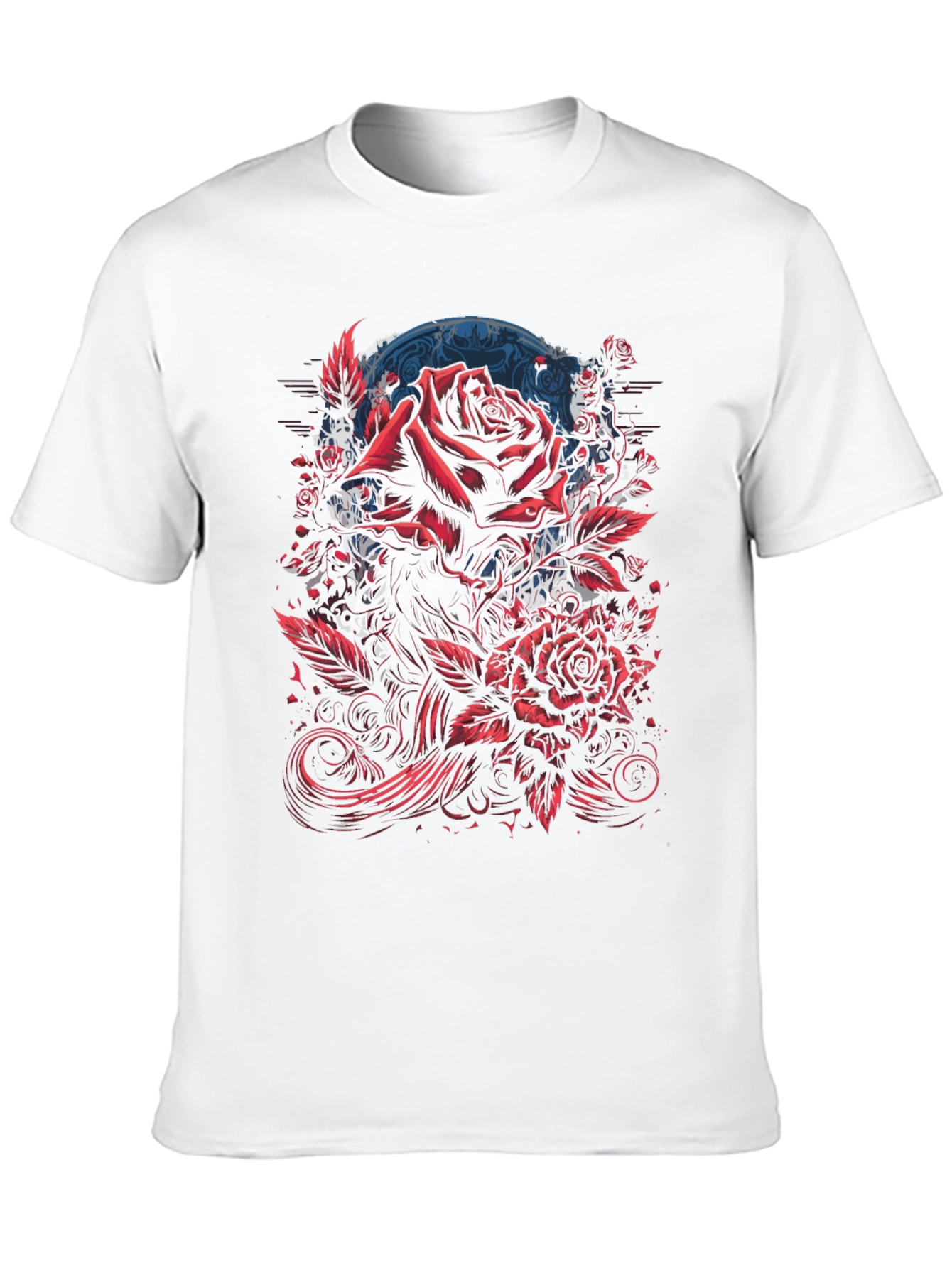 Rose Graphic Black T-Shirt