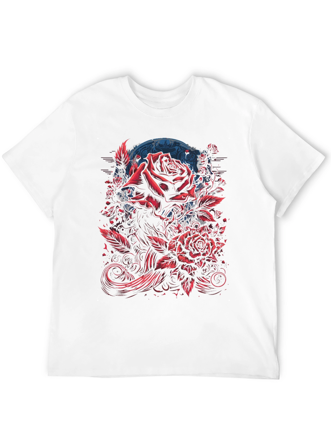 Rose Graphic Black T-Shirt