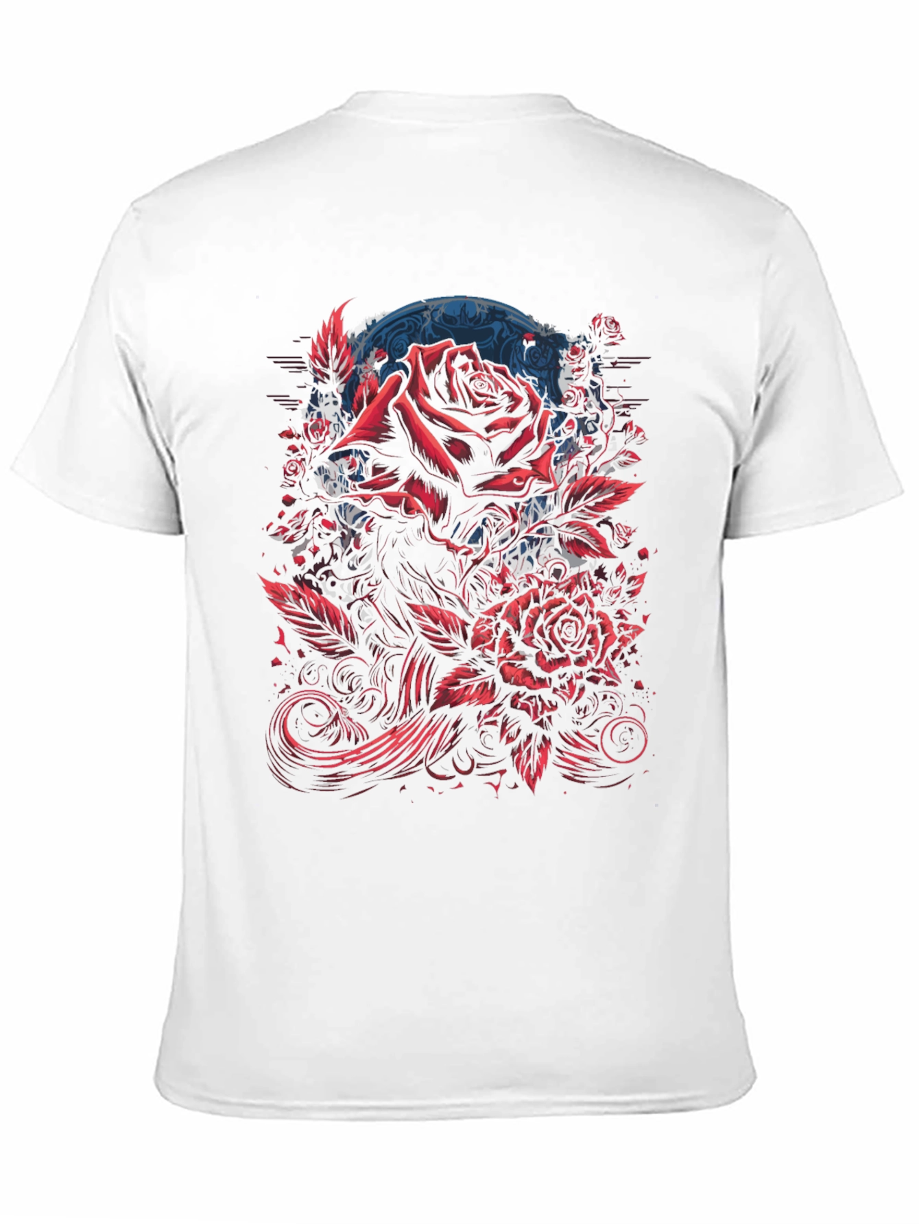 Rose Graphic Black T-Shirt