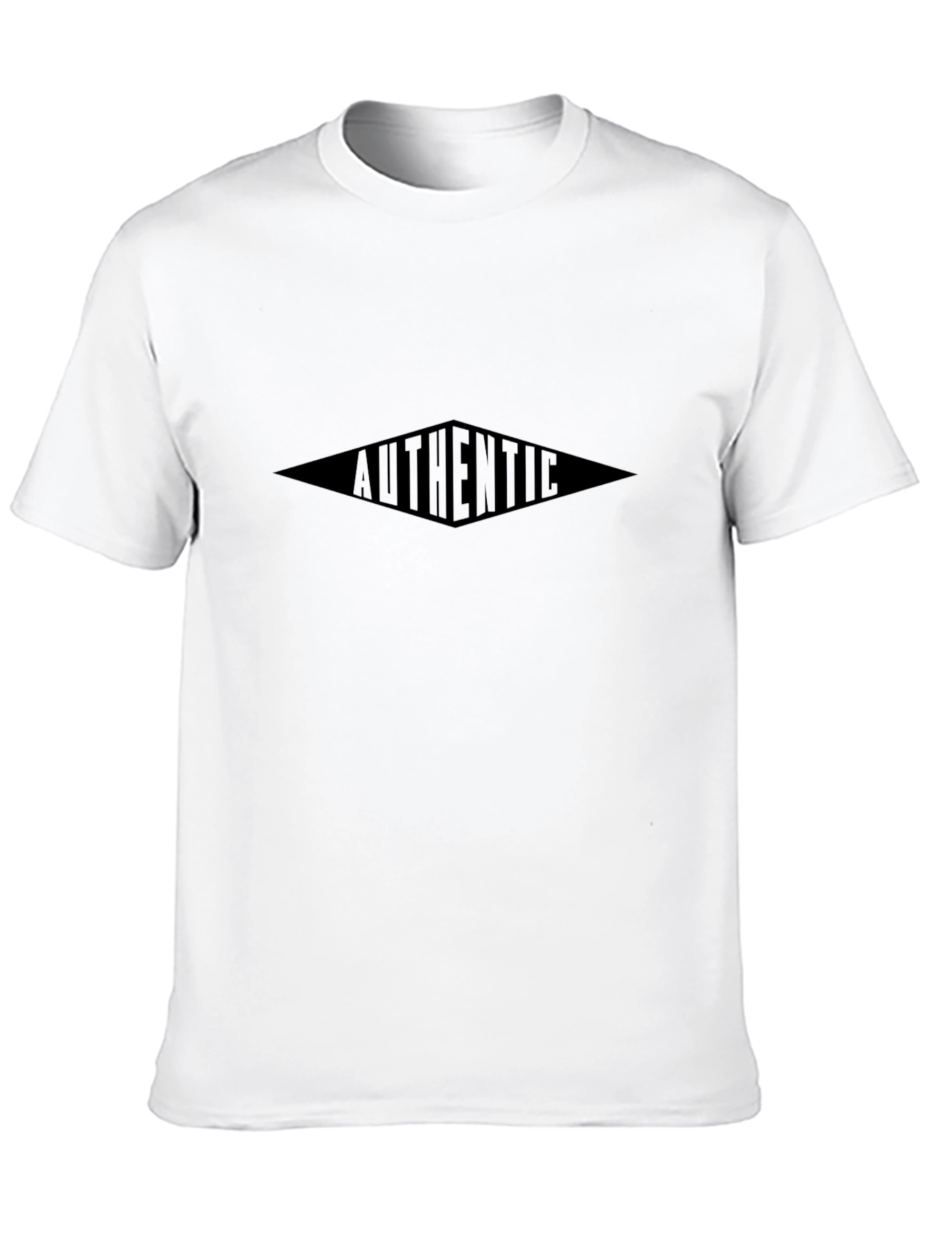 Mens Black Graphic Tee - Authentic Design