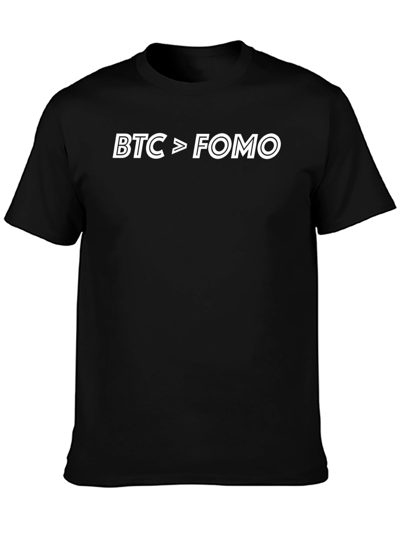BTC > FOMO Crypto T-Shirt