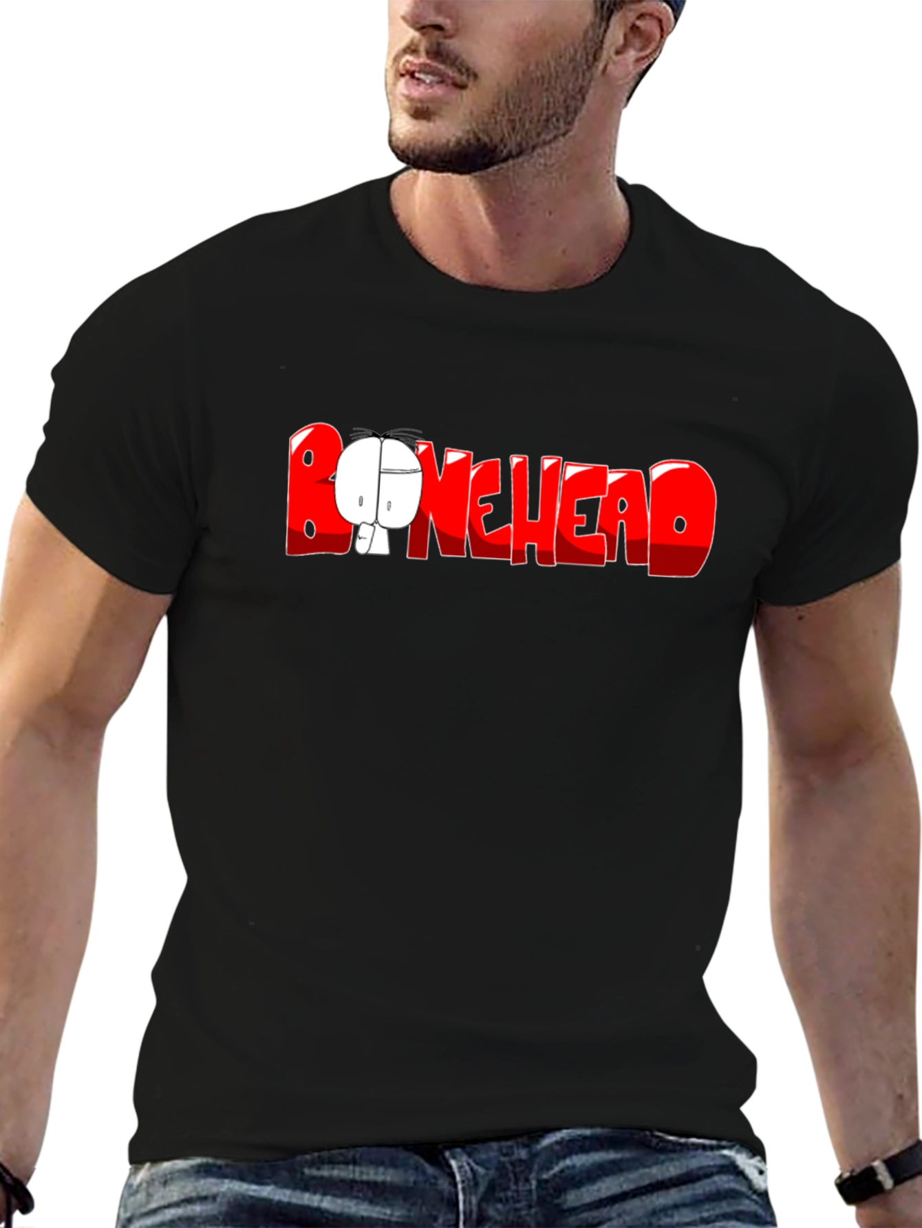 Bonehead Graphic Tee - Black