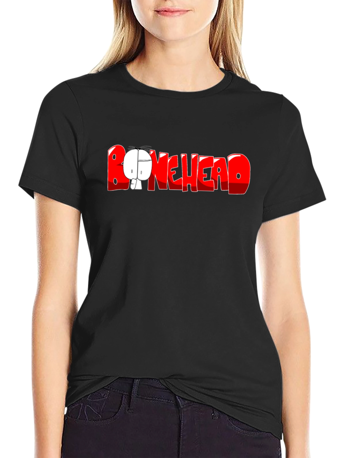 Bonehead Graphic Tee - Black