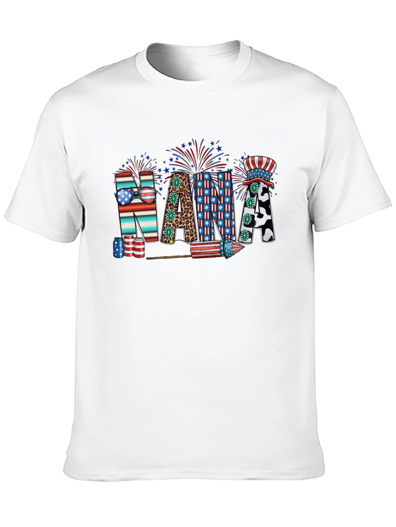 Patriotic Nana Graphic T-Shirt