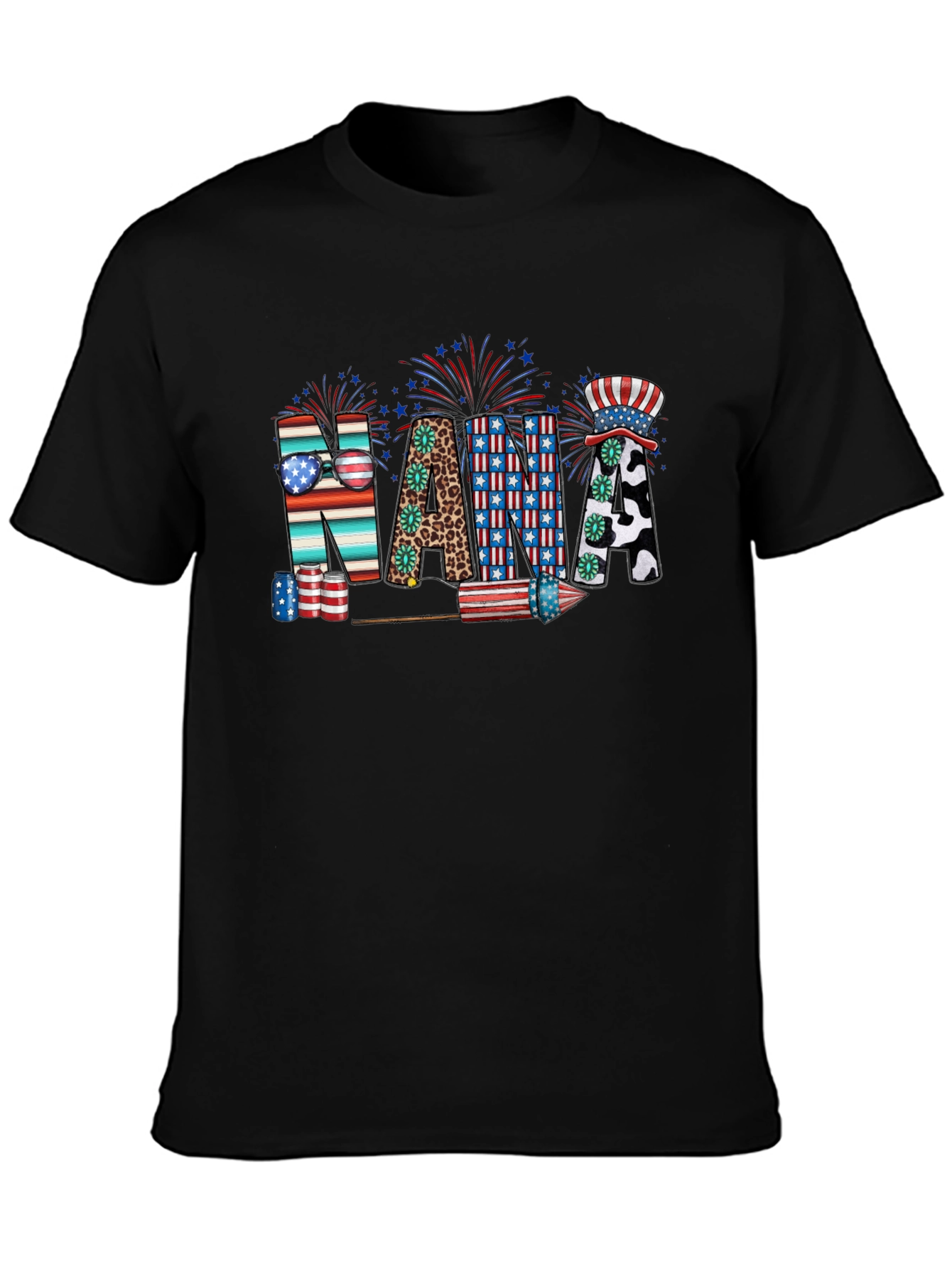 Patriotic Nana Graphic T-Shirt
