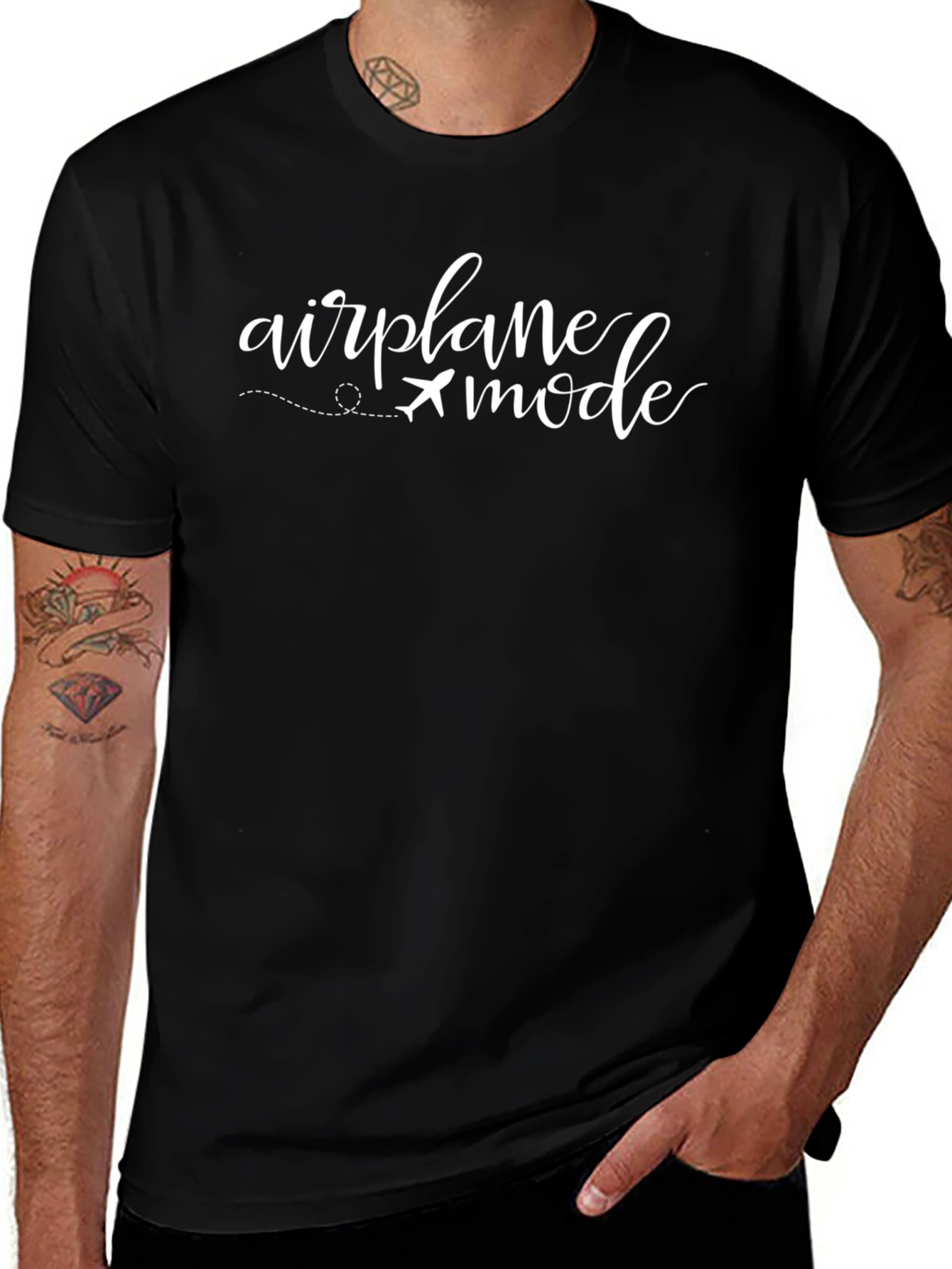 Airplane Mode Graphic Tee - Stylish Comfort