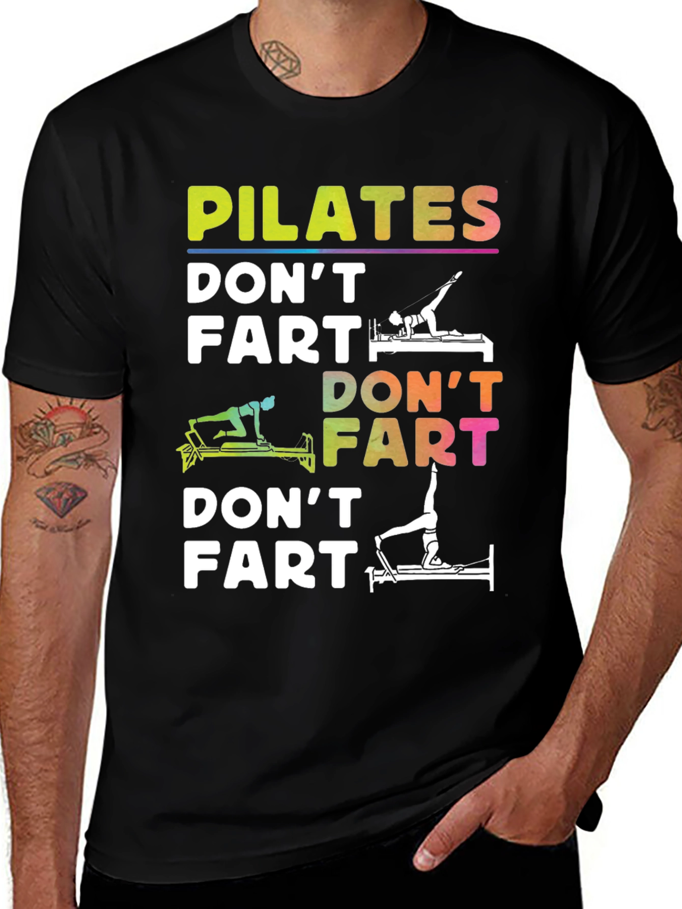 Pilates Dont Fart Funny T-Shirt