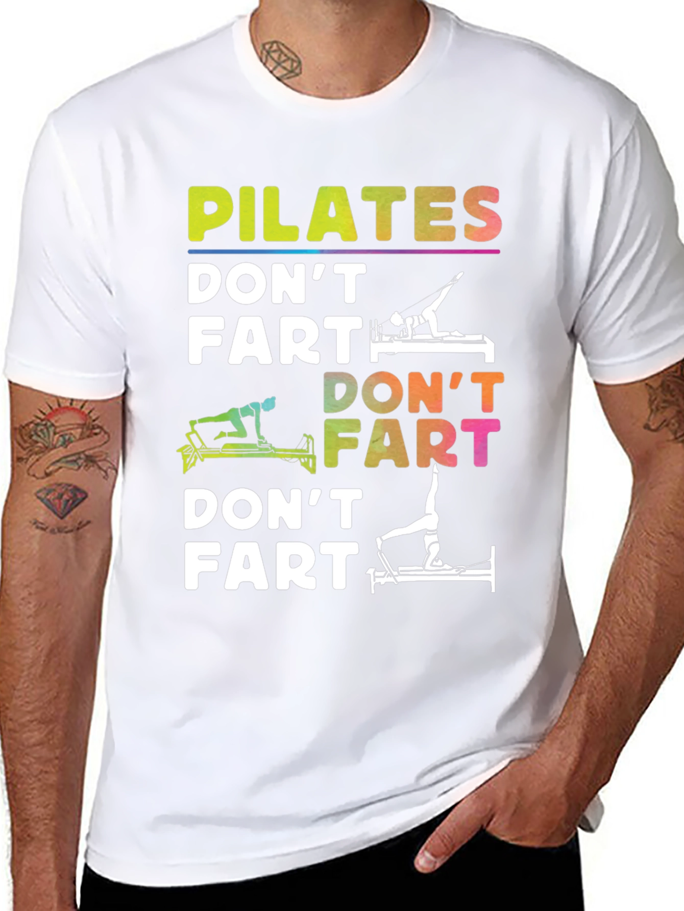 Pilates Dont Fart Funny T-Shirt