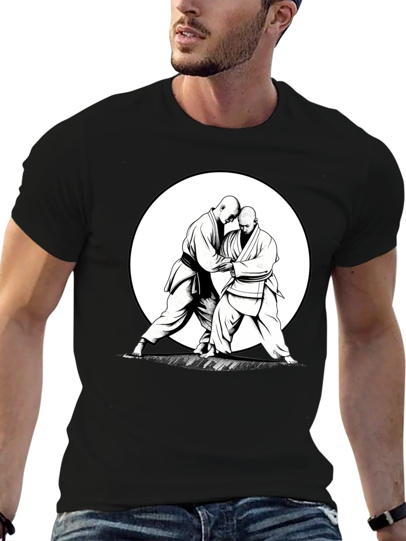 Black Judo T-Shirt: Martial Arts Design