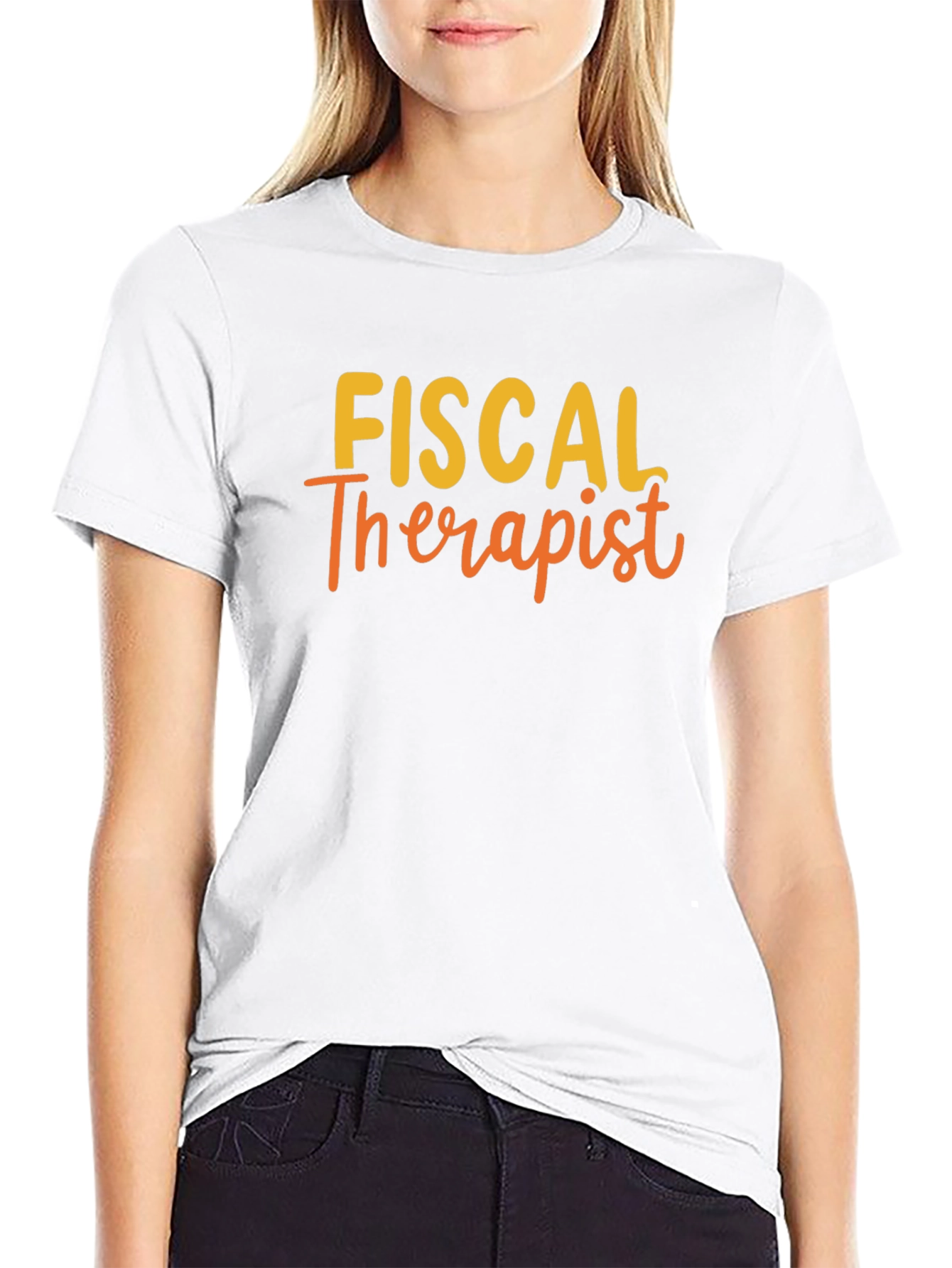 Fiscal Therapist Funny Black T-Shirt