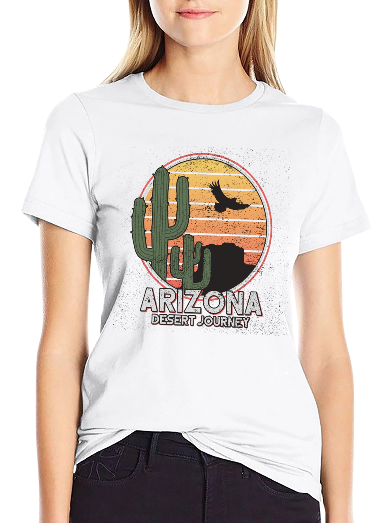Arizona Desert Journey Graphic Tee - Black